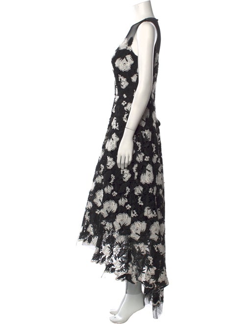 Teri Jon Floral Print Long Dress