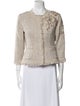 Teri Jon Tweed Pattern Evening Jacket