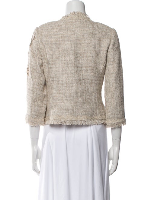 Teri Jon Tweed Pattern Evening Jacket