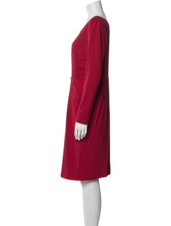 Teri Jon Wool Knee-Length Dress