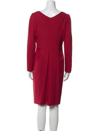 Teri Jon Wool Knee-Length Dress