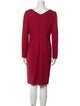 Teri Jon Wool Knee-Length Dress
