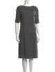 Teri Jon Wool Knee-Length Dress