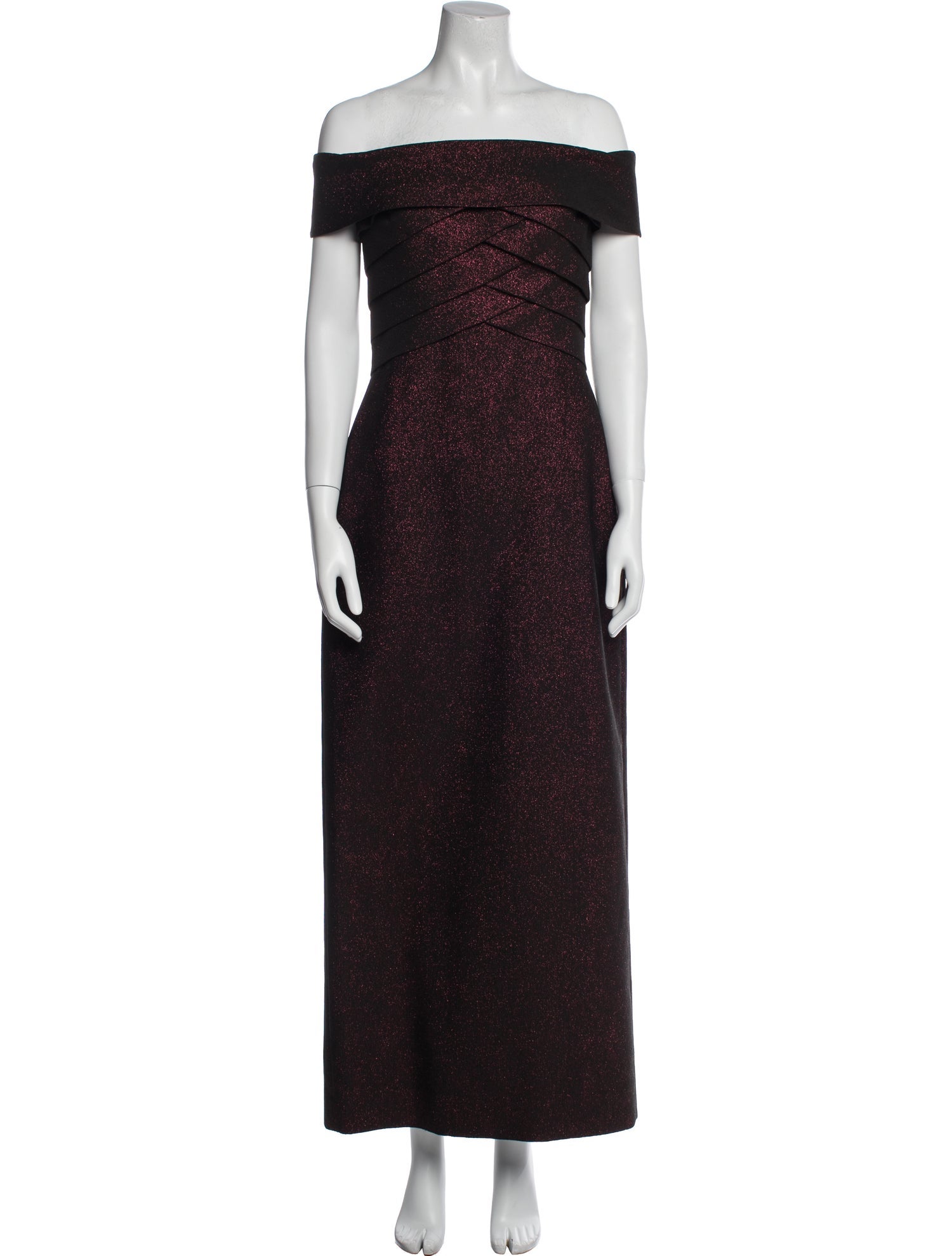 Teri Jon Printed Long Dress