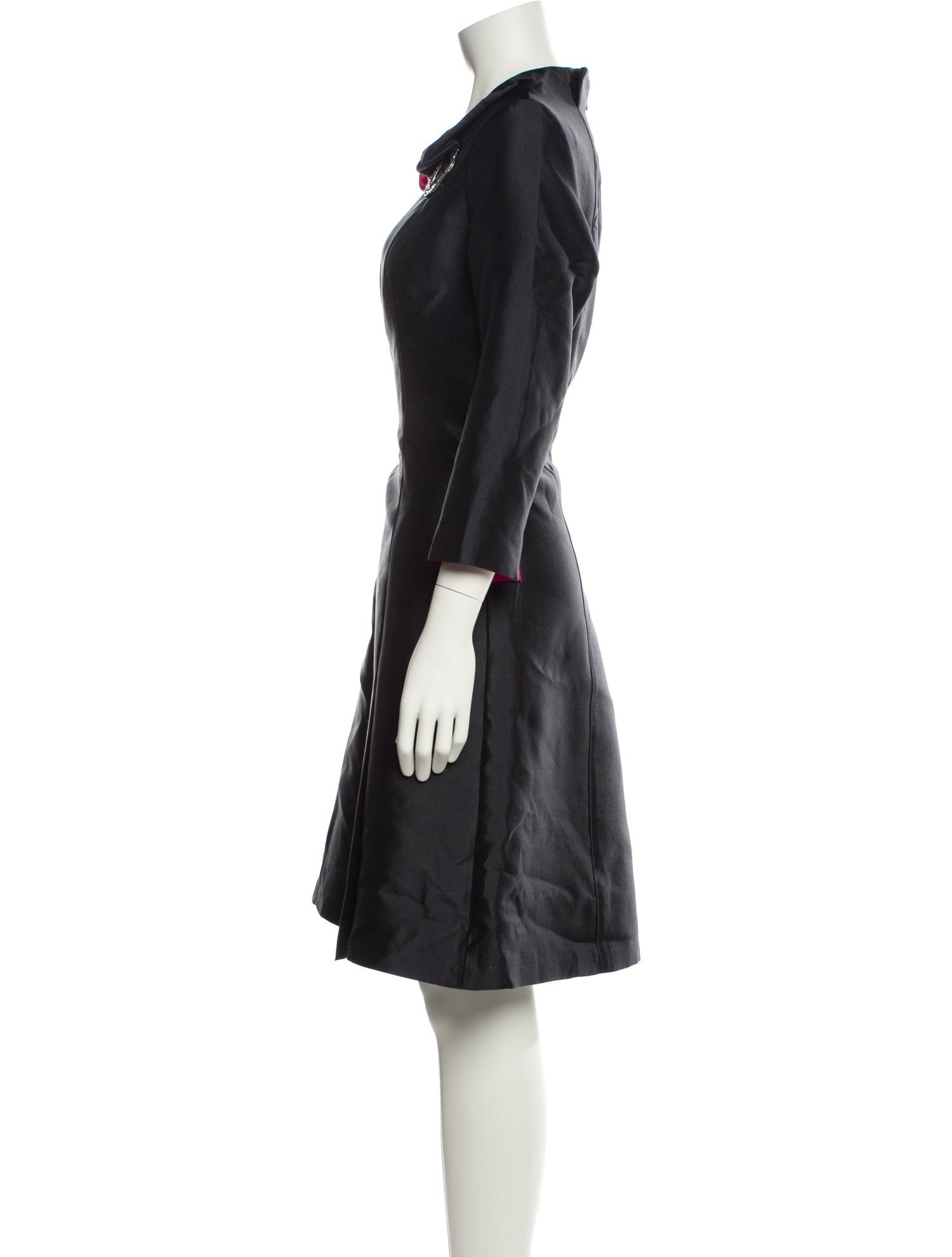 Teri Jon Silk Knee-Length Dress