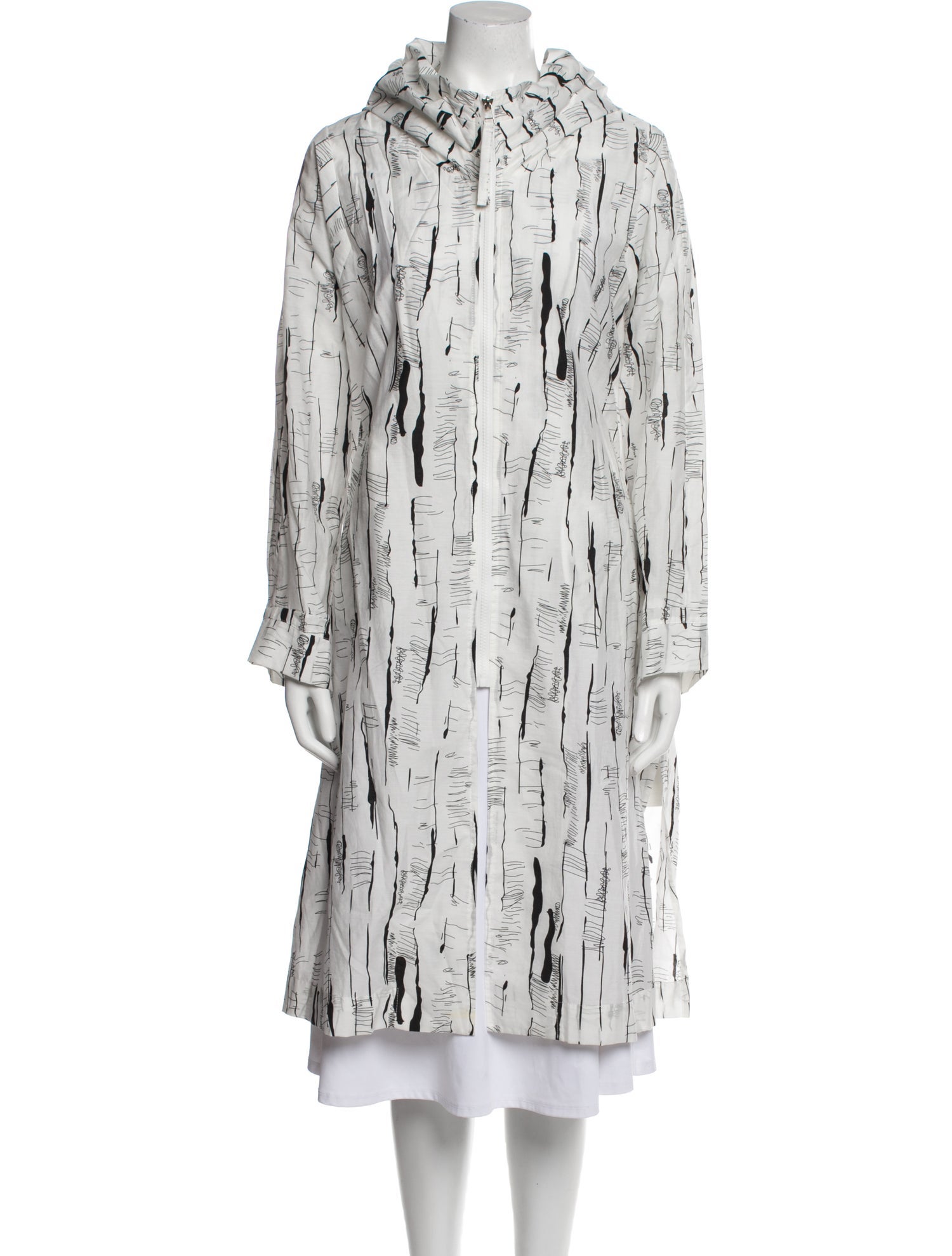 Terra Silk Printed Coat