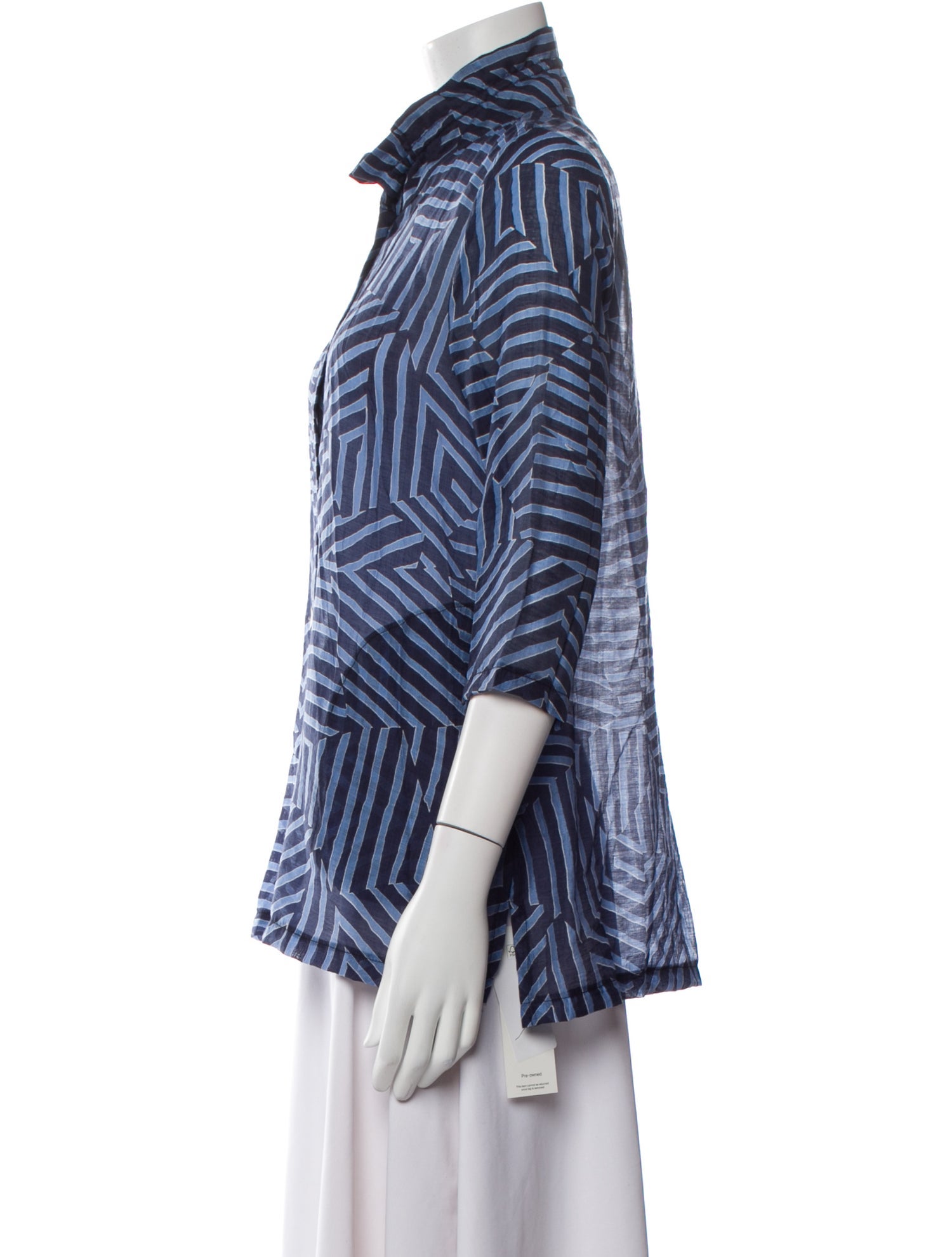 Terra Printed Mock Neck Top