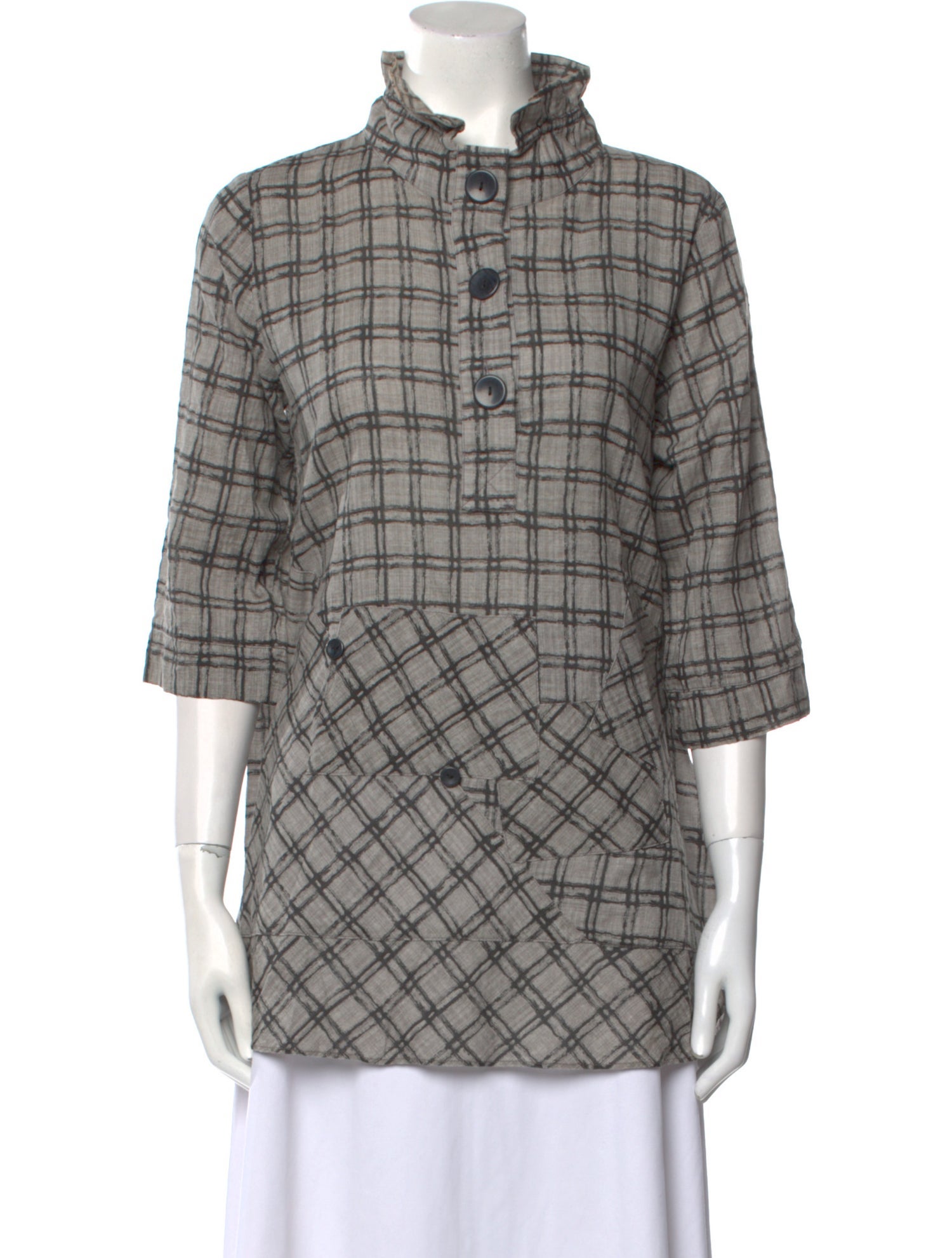 Terra Plaid Print Mini Dress