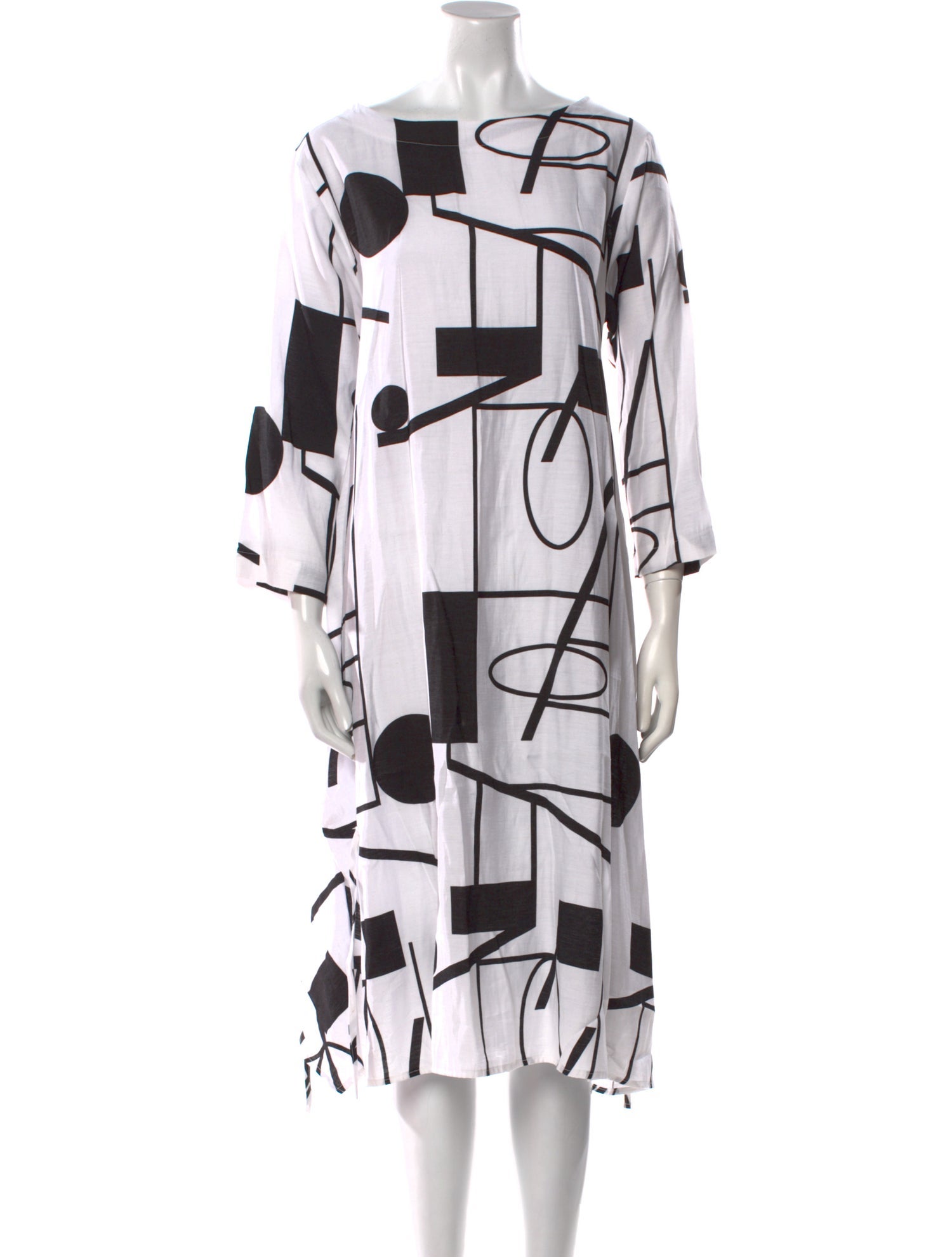 Terra Graphic Print Midi Length Dress