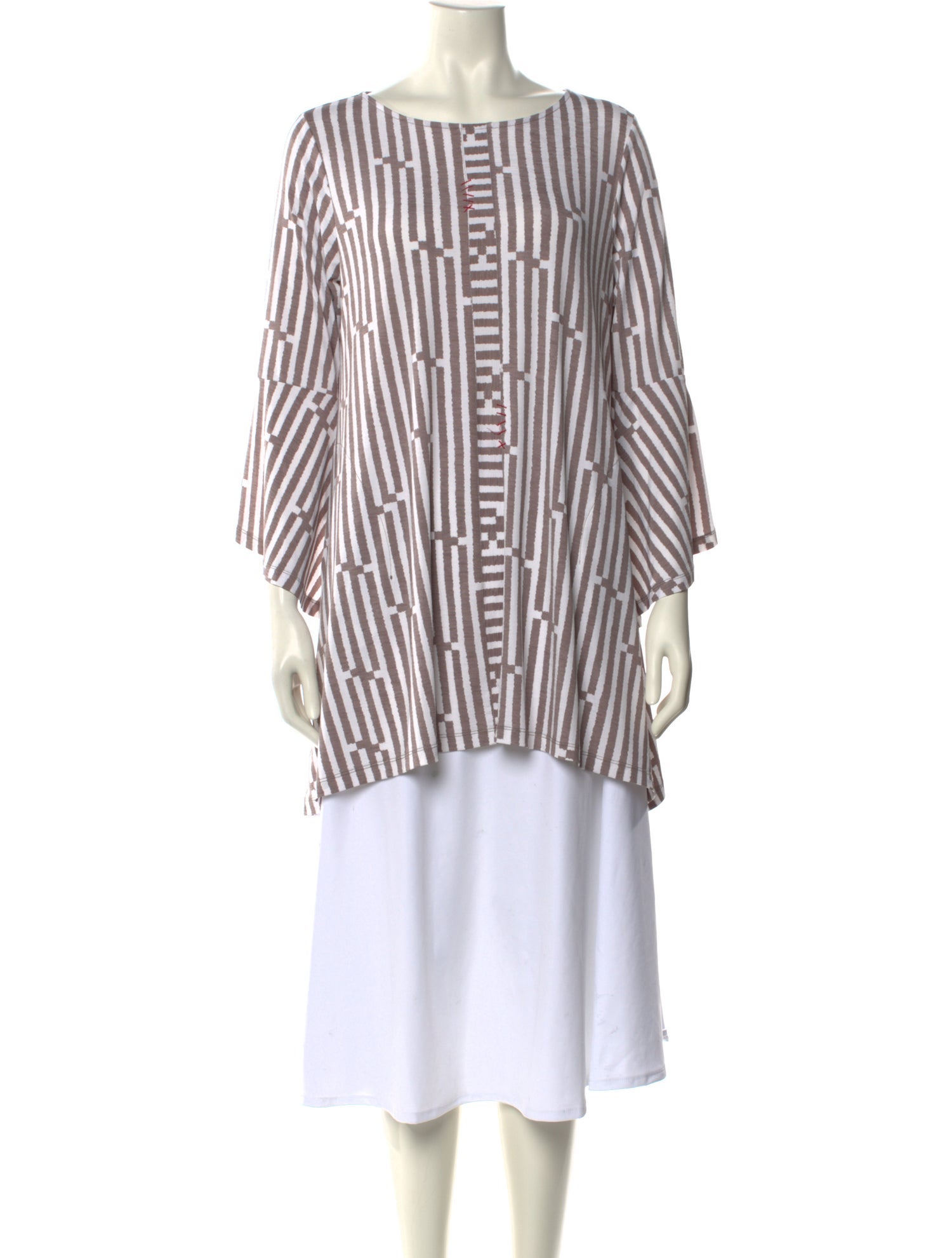 Terra Striped Bateau Neckline Tunic