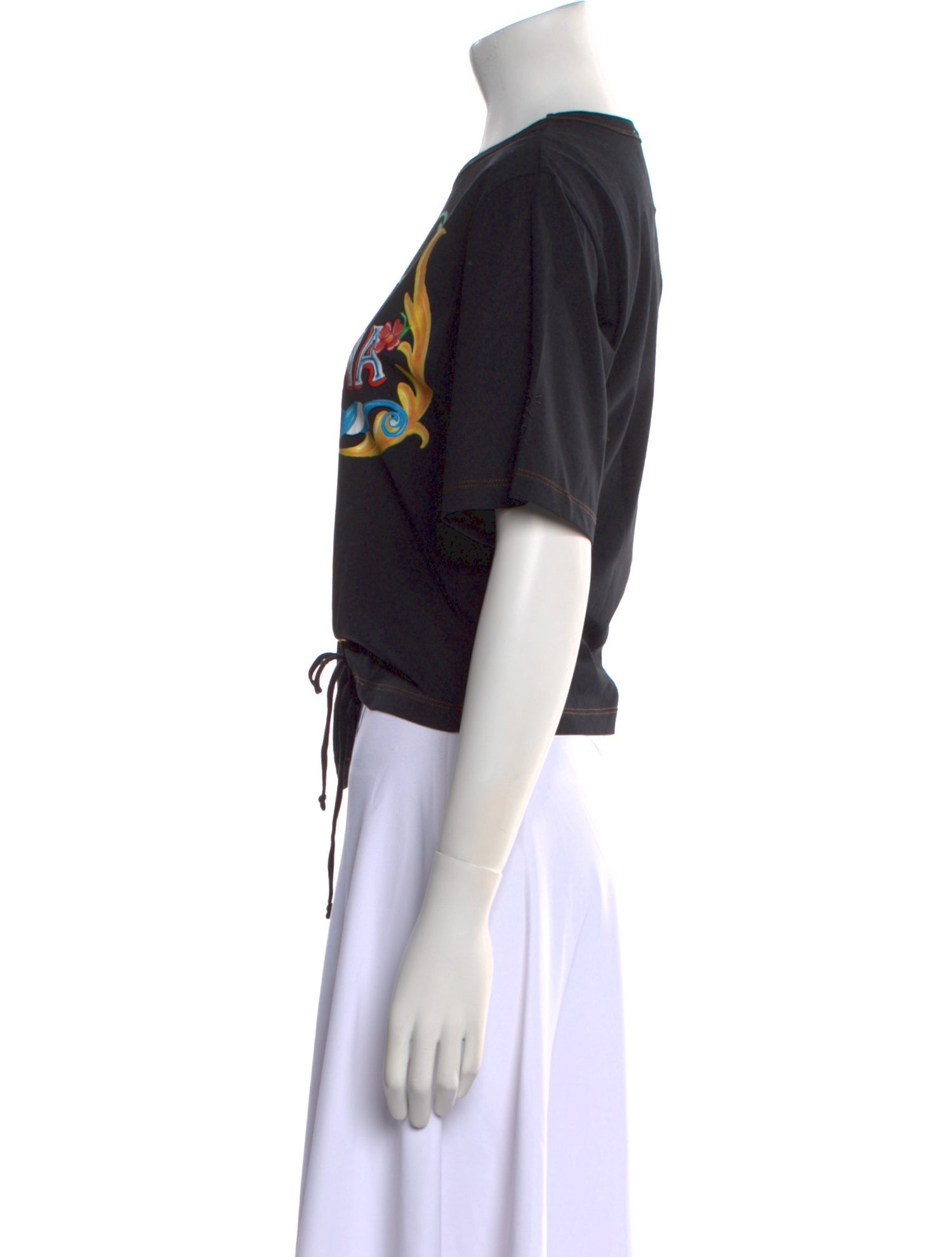 Tressé Graphic Print Crew Neck T-Shirt w/ Tags