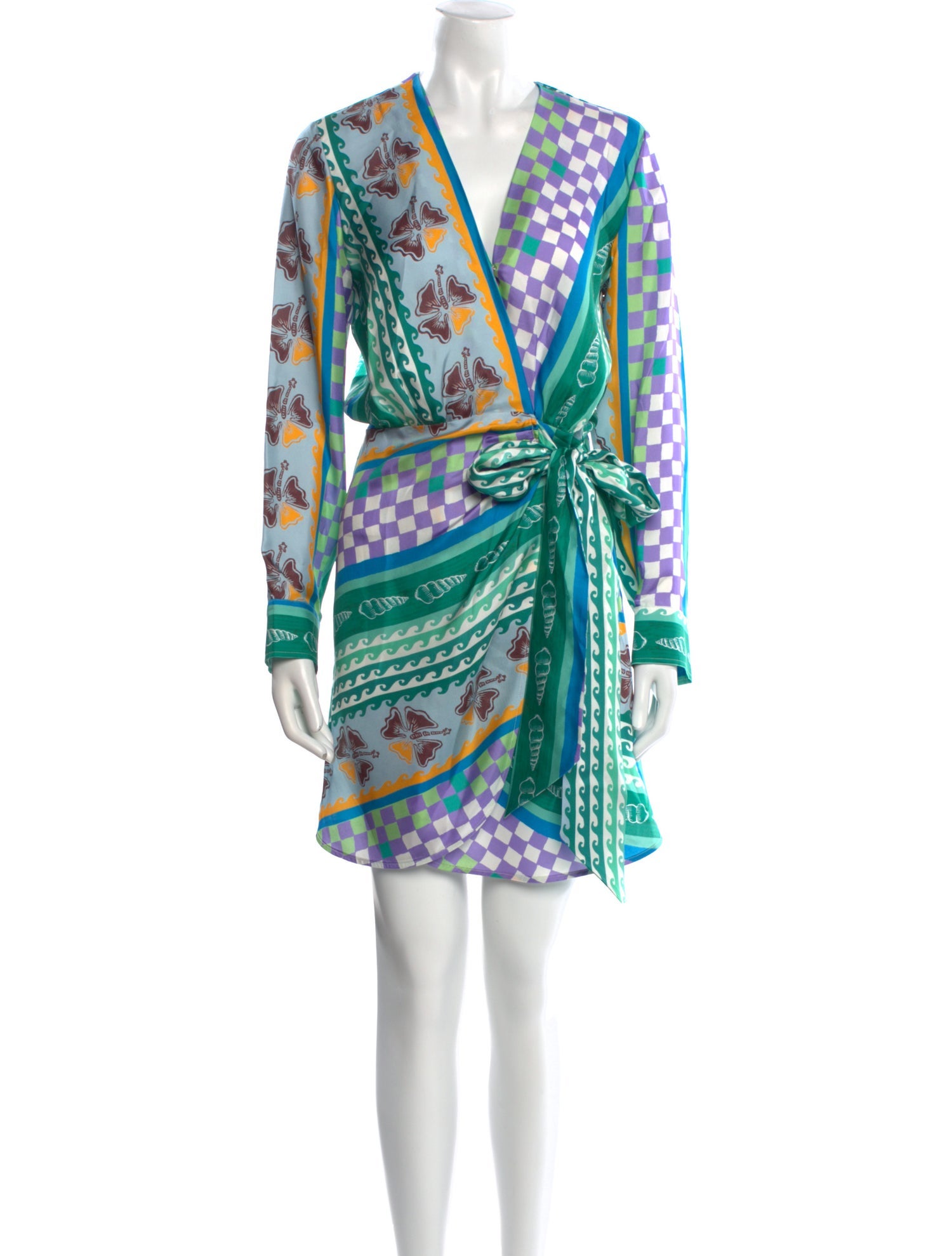 Tressé Silk Mini Dress