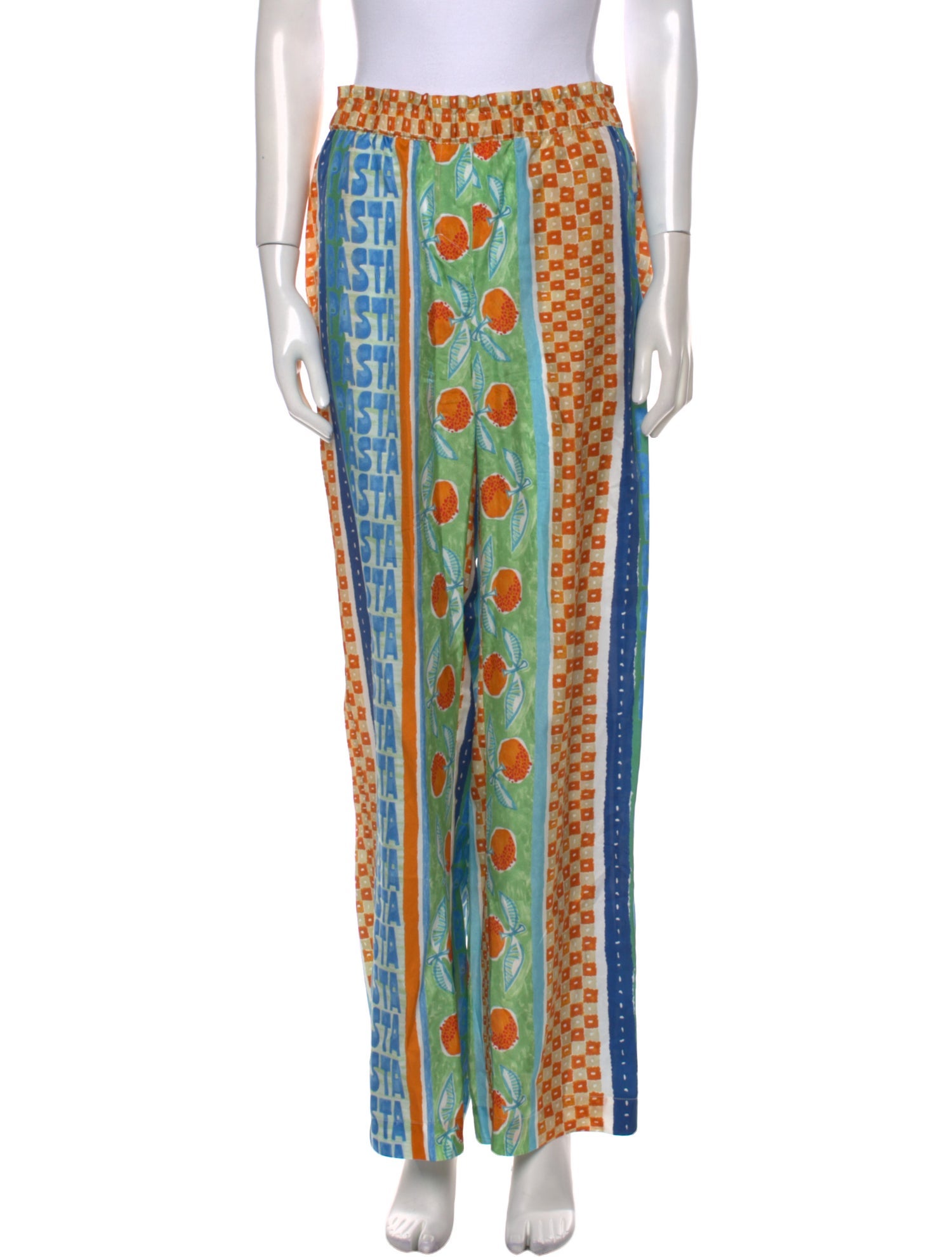 Tressé Printed Wide Leg Pants