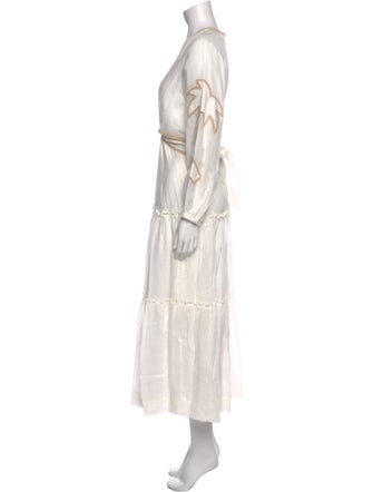 Tressé V-Neck Long Dress