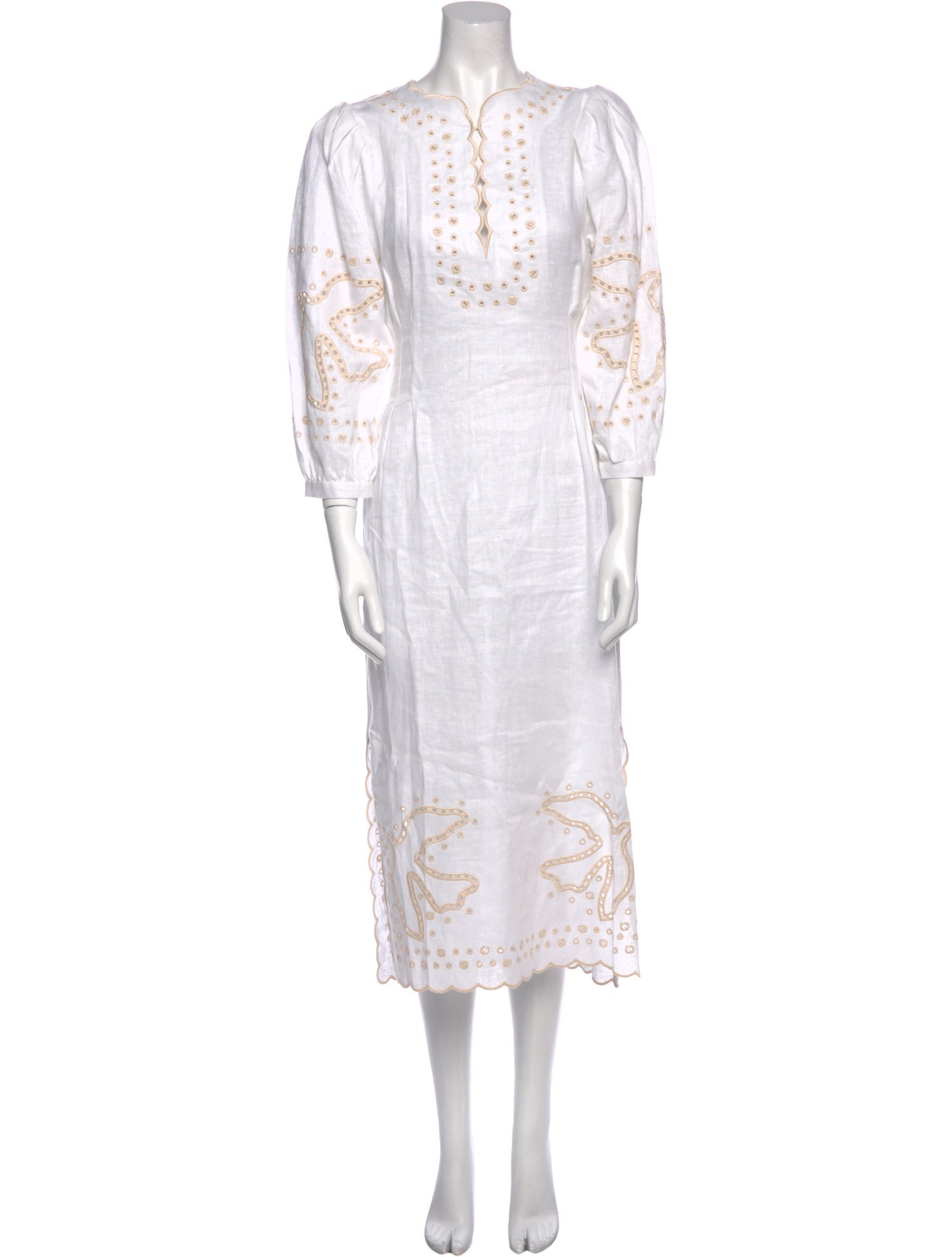 Tressé Linen Long Dress