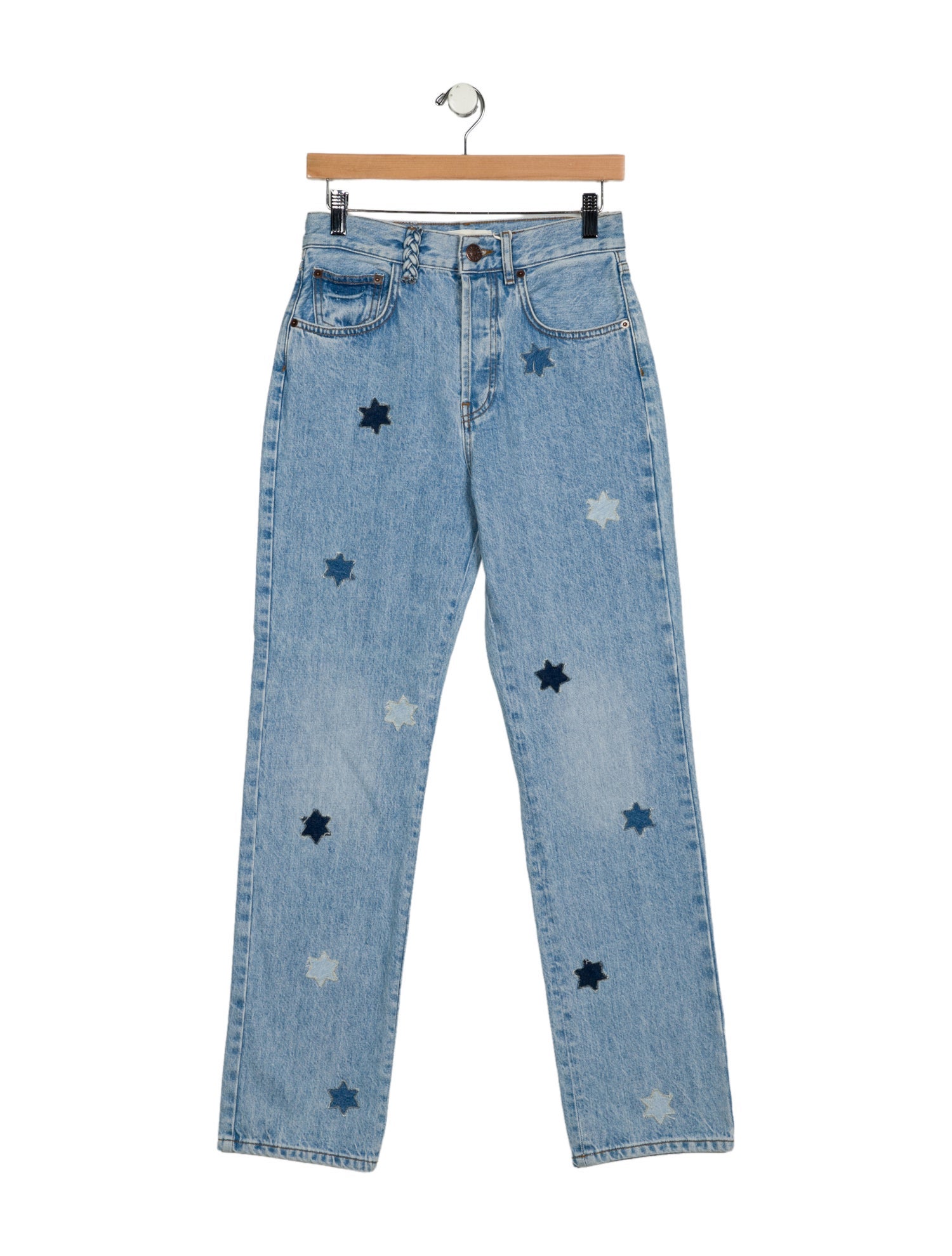 Tressé High-Rise Straight Leg Jeans