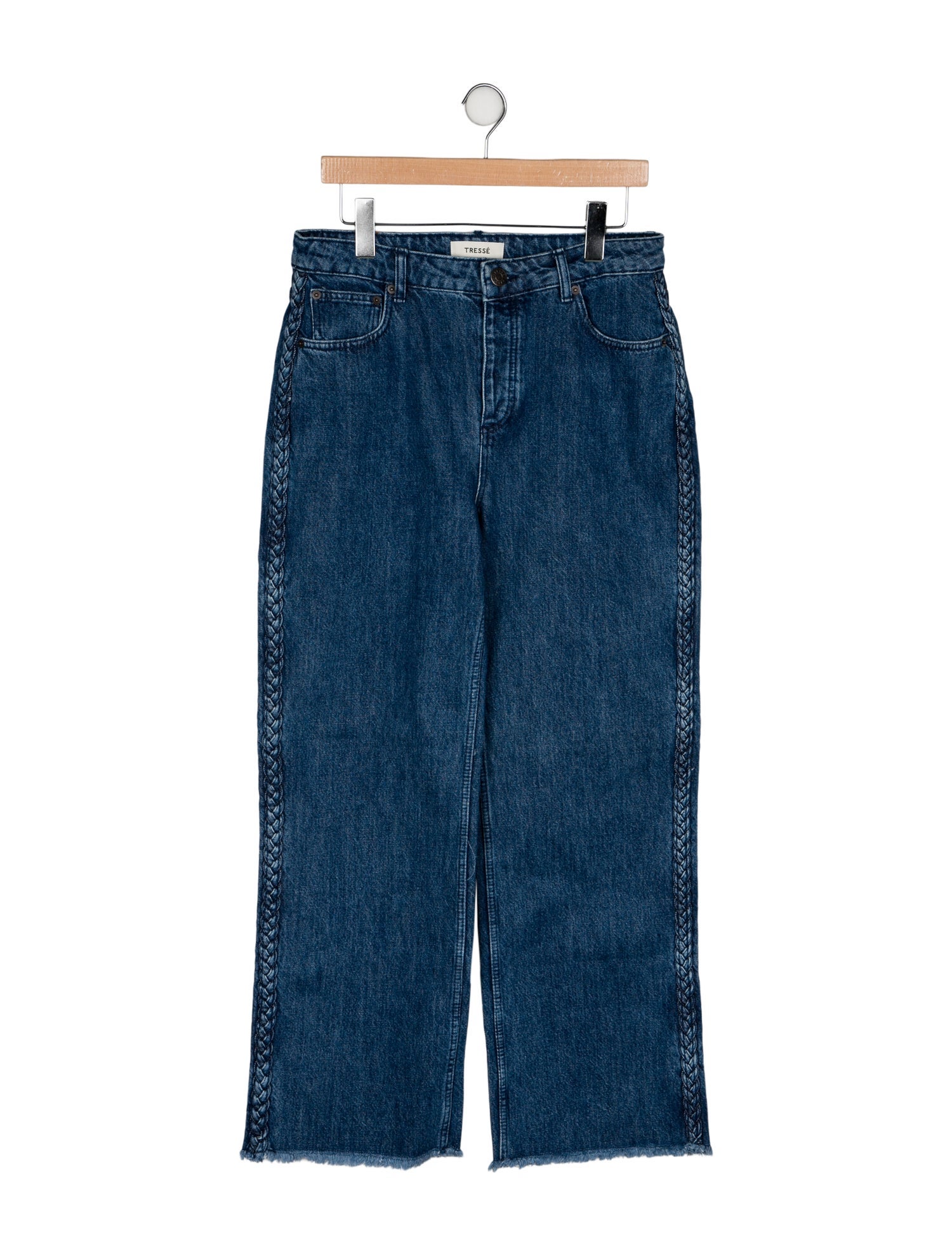 Tressé High-Rise Wide Leg Jeans