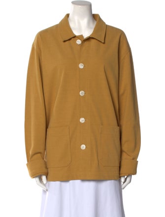 The Elder Statesman Long Sleeve Button-Up Top