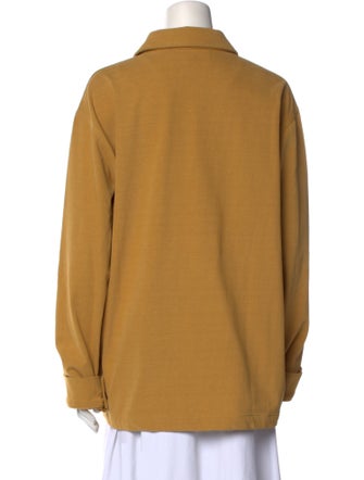 The Elder Statesman Long Sleeve Button-Up Top