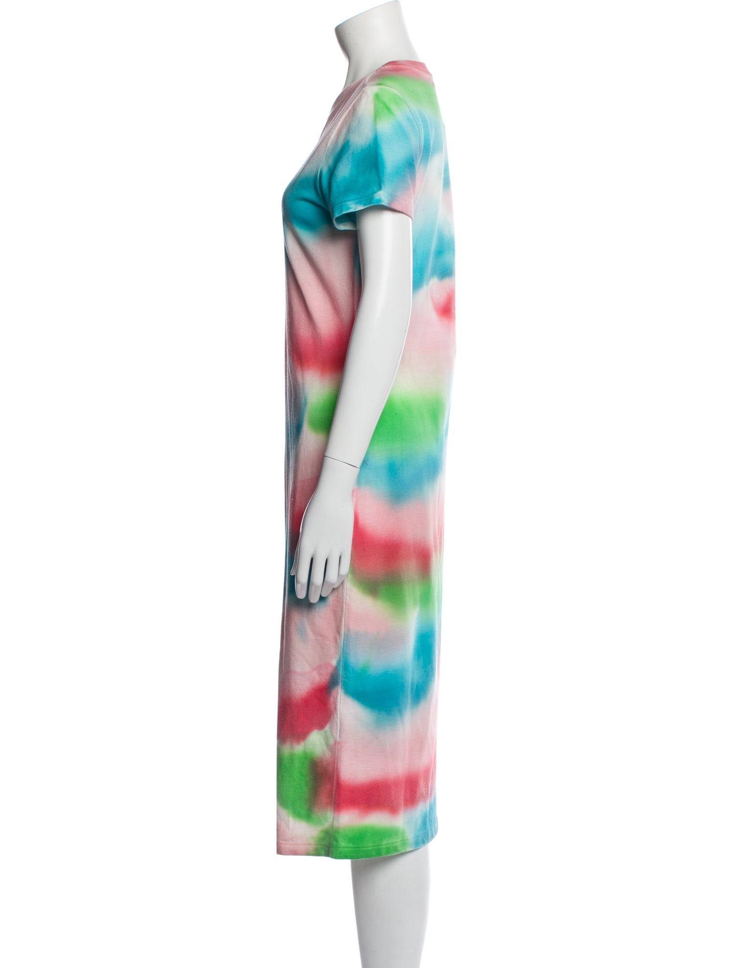 The Elder Statesman Tie-Dye Print Midi Length Dress