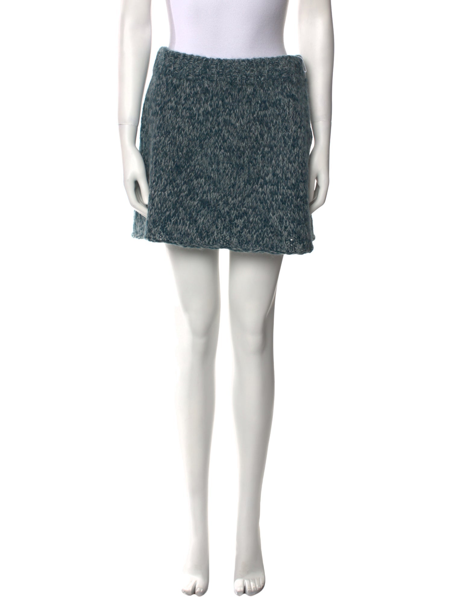 The Elder Statesman Baby Alpaca Mini Skirt w/ Tags