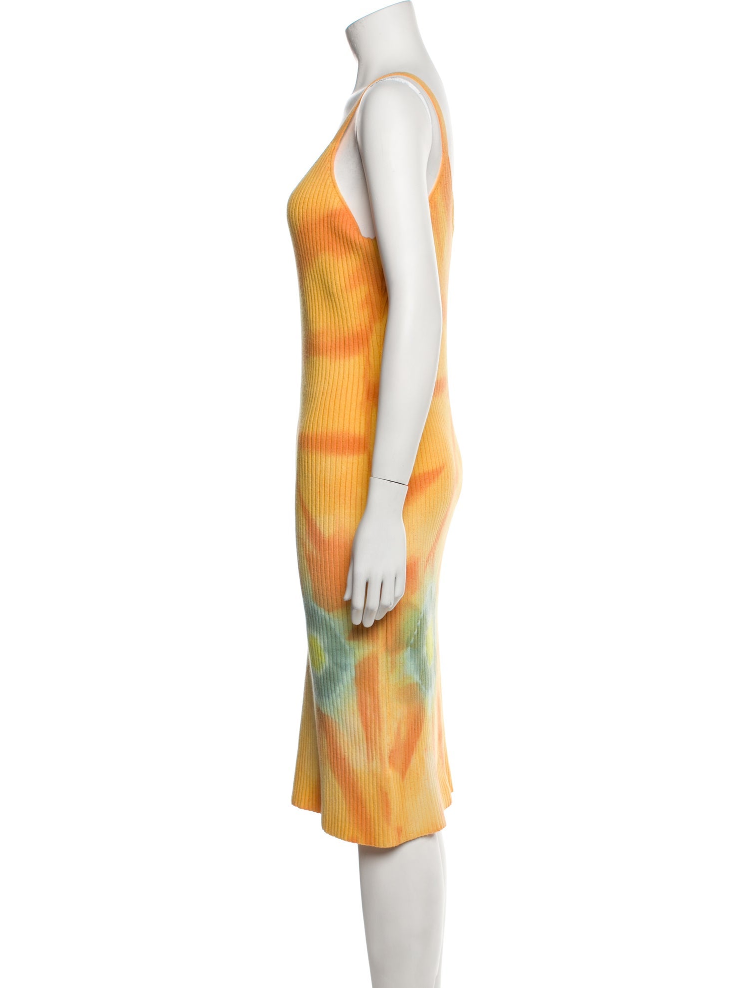 The Elder Statesman Tie-Dye Print Knee-Length Dress w/ Tags