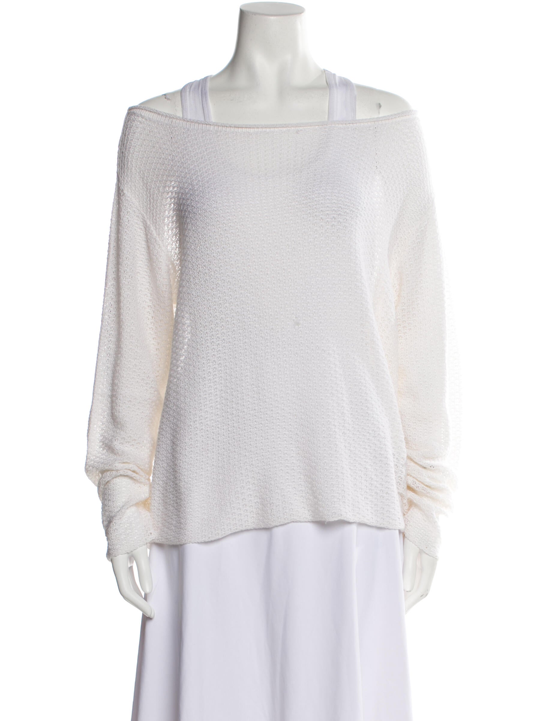 The Elder Statesman Cashmere Bateau Neckline Sweater