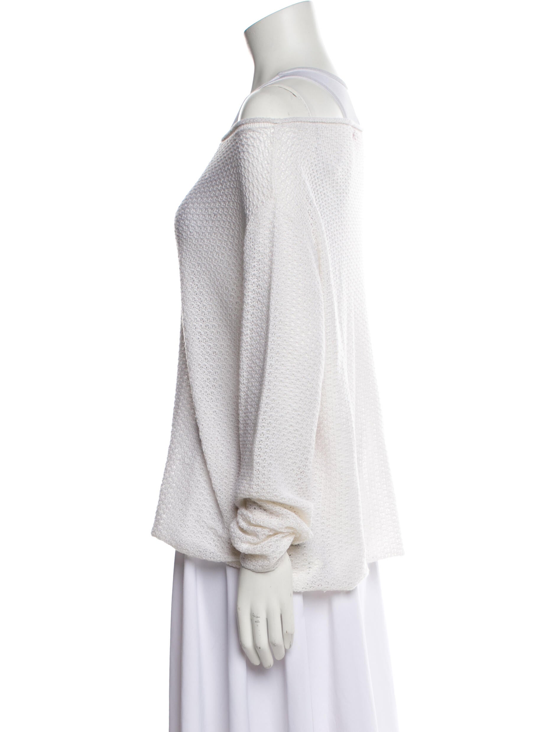 The Elder Statesman Cashmere Bateau Neckline Sweater