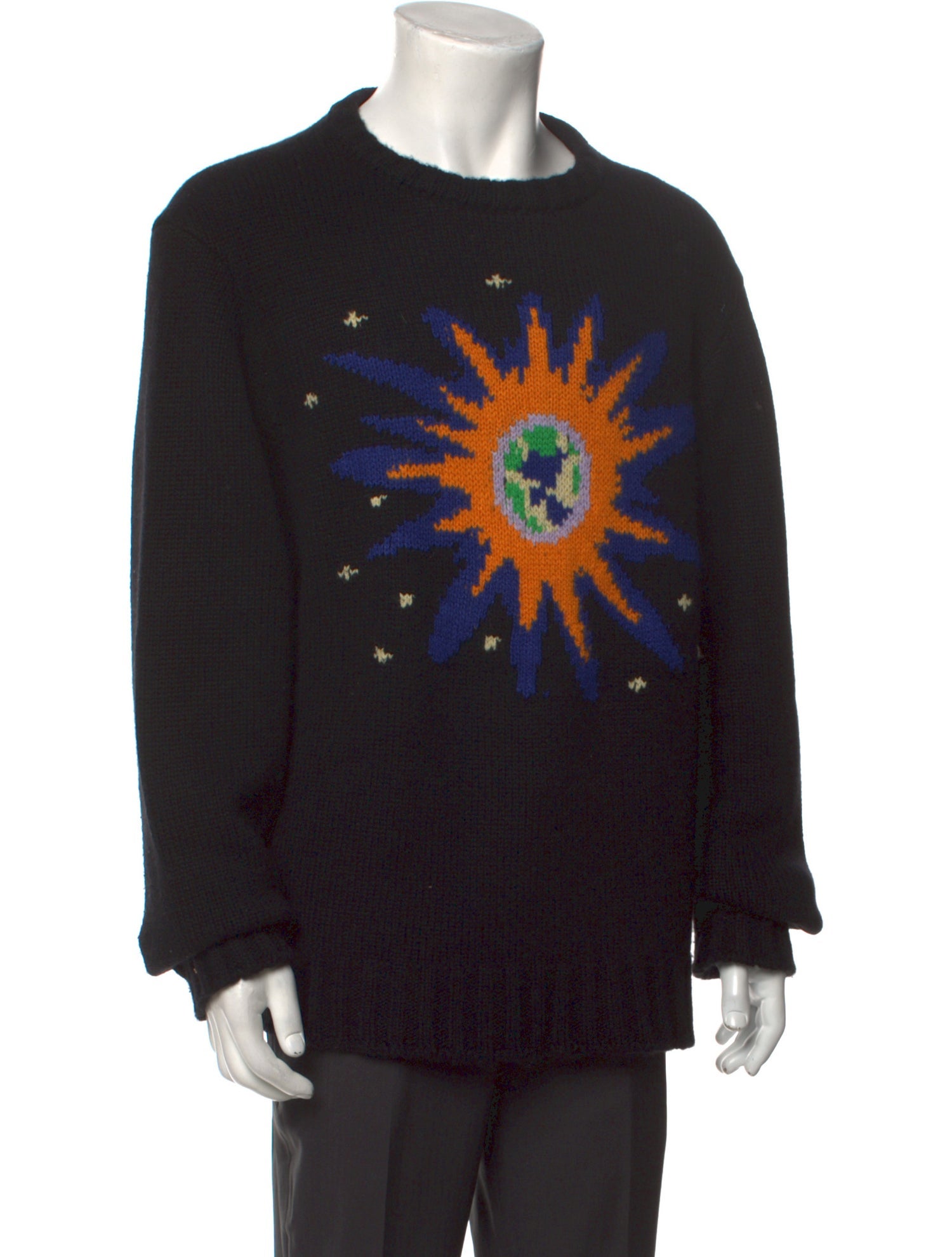 The Elder Statesman Cashmere Graphic Print Cardigan