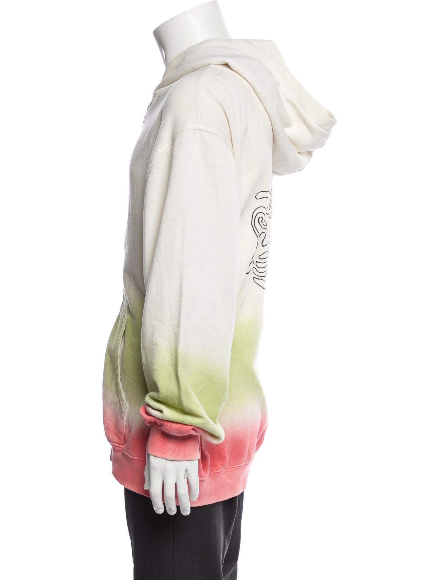 The Elder Statesman Tie-Dye Print Crew Neck Hoodie