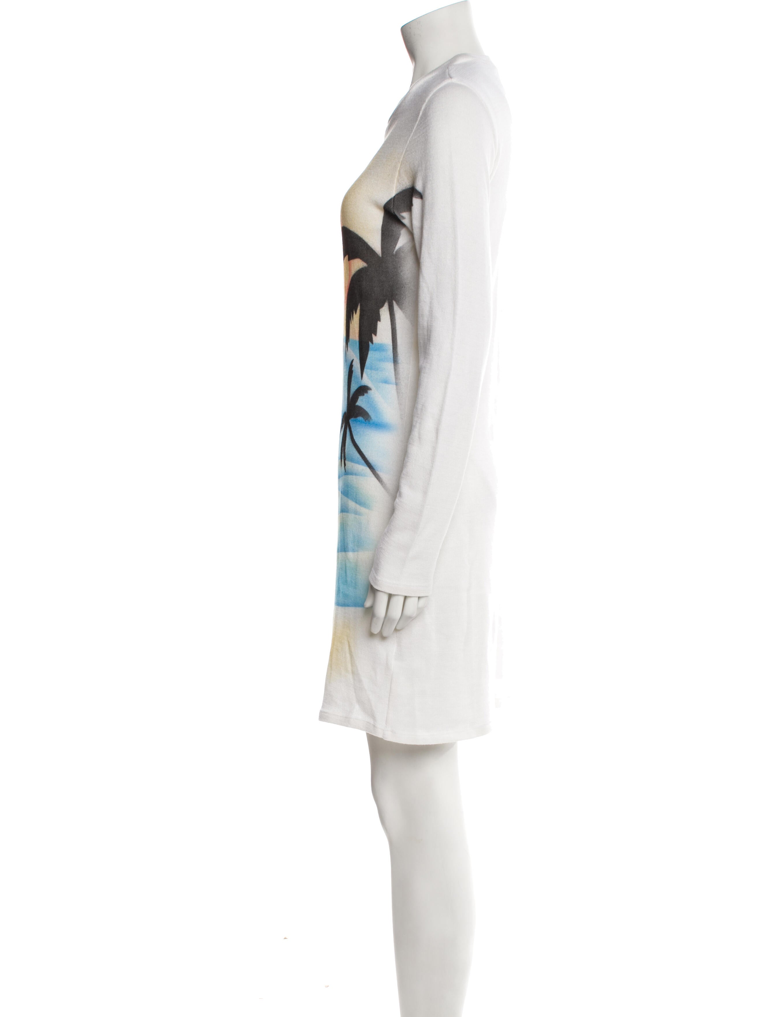 The Elder Statesman Graphic Print Mini Dress