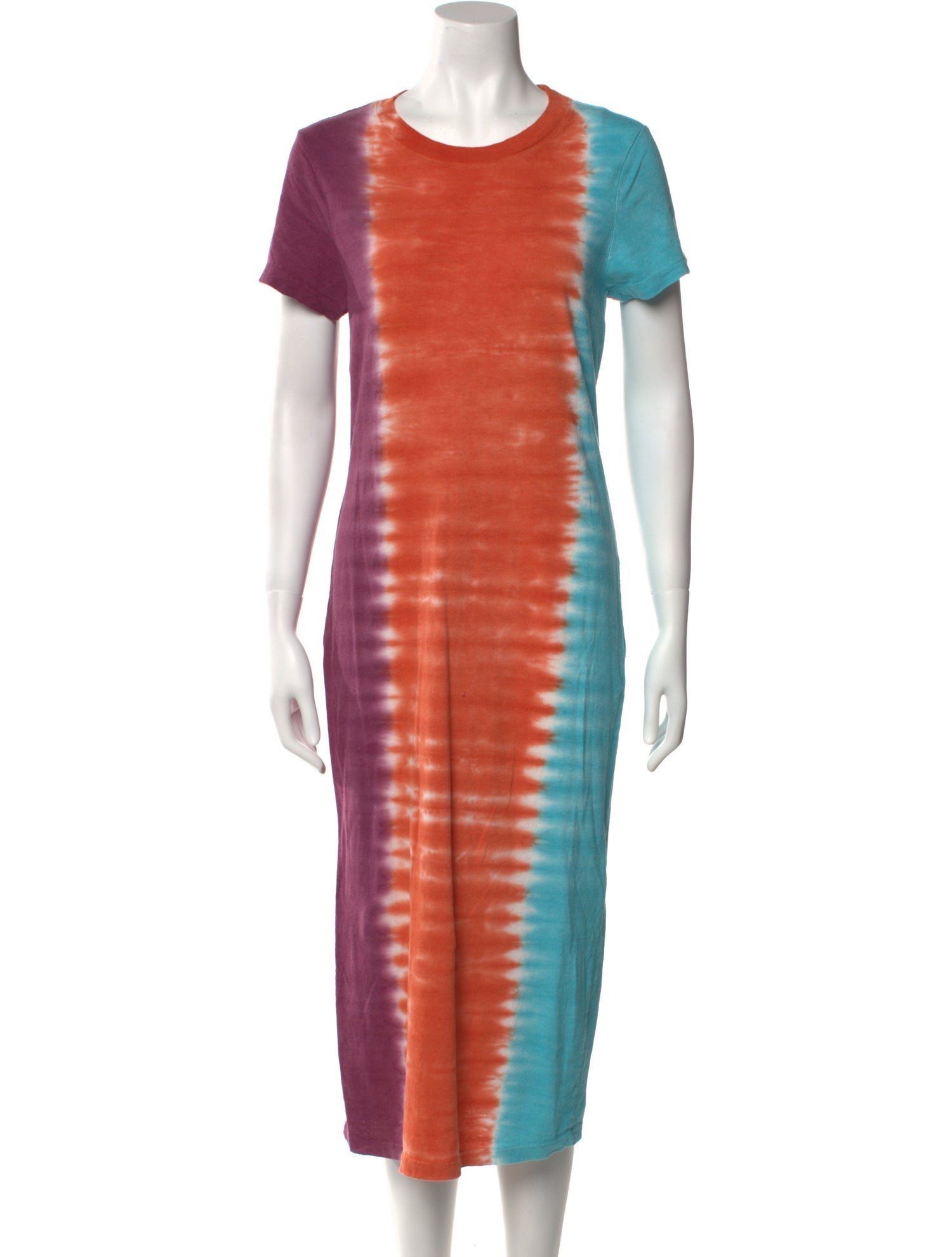 The Elder Statesman Tie-Dye Print Midi Length Dress