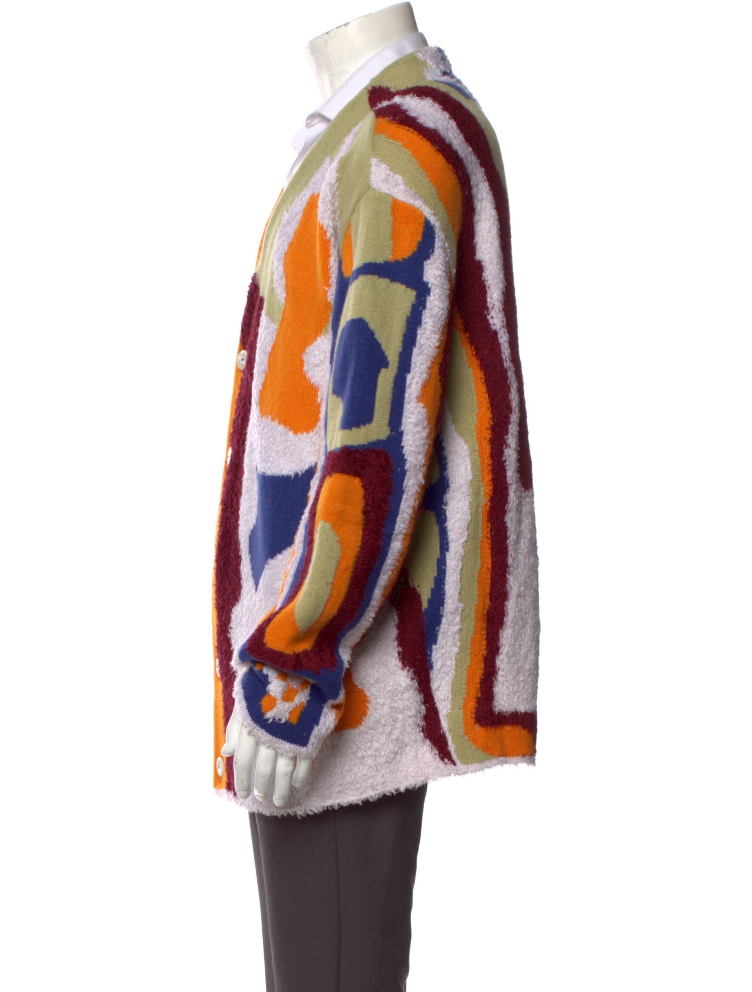 The Elder Statesman Cashmere Printed Cardigan w/ Tags