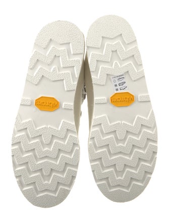 The Elder Statesman Canvas Lace-Up Boots