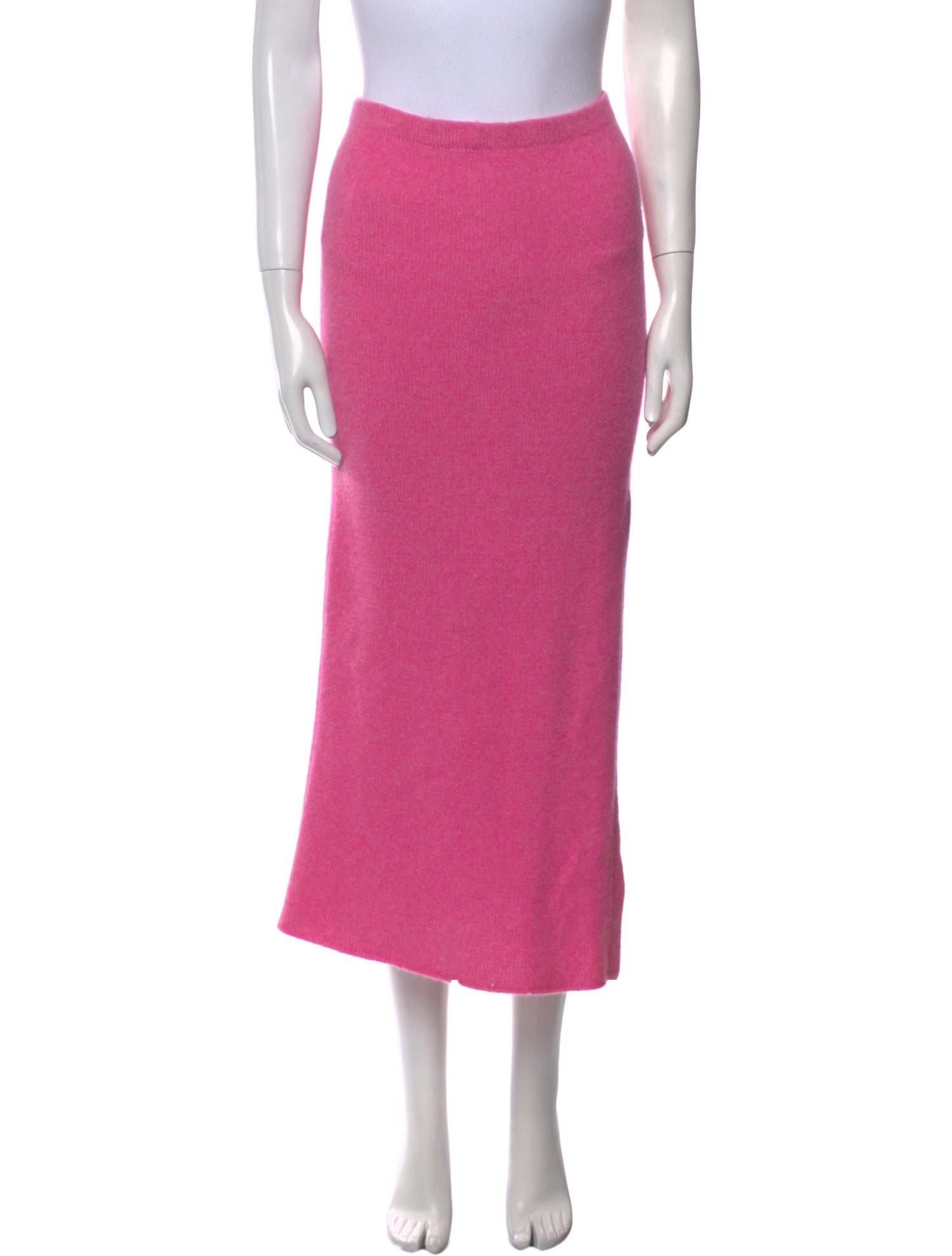 The Elder Statesman Cashmere Midi Length Skirt