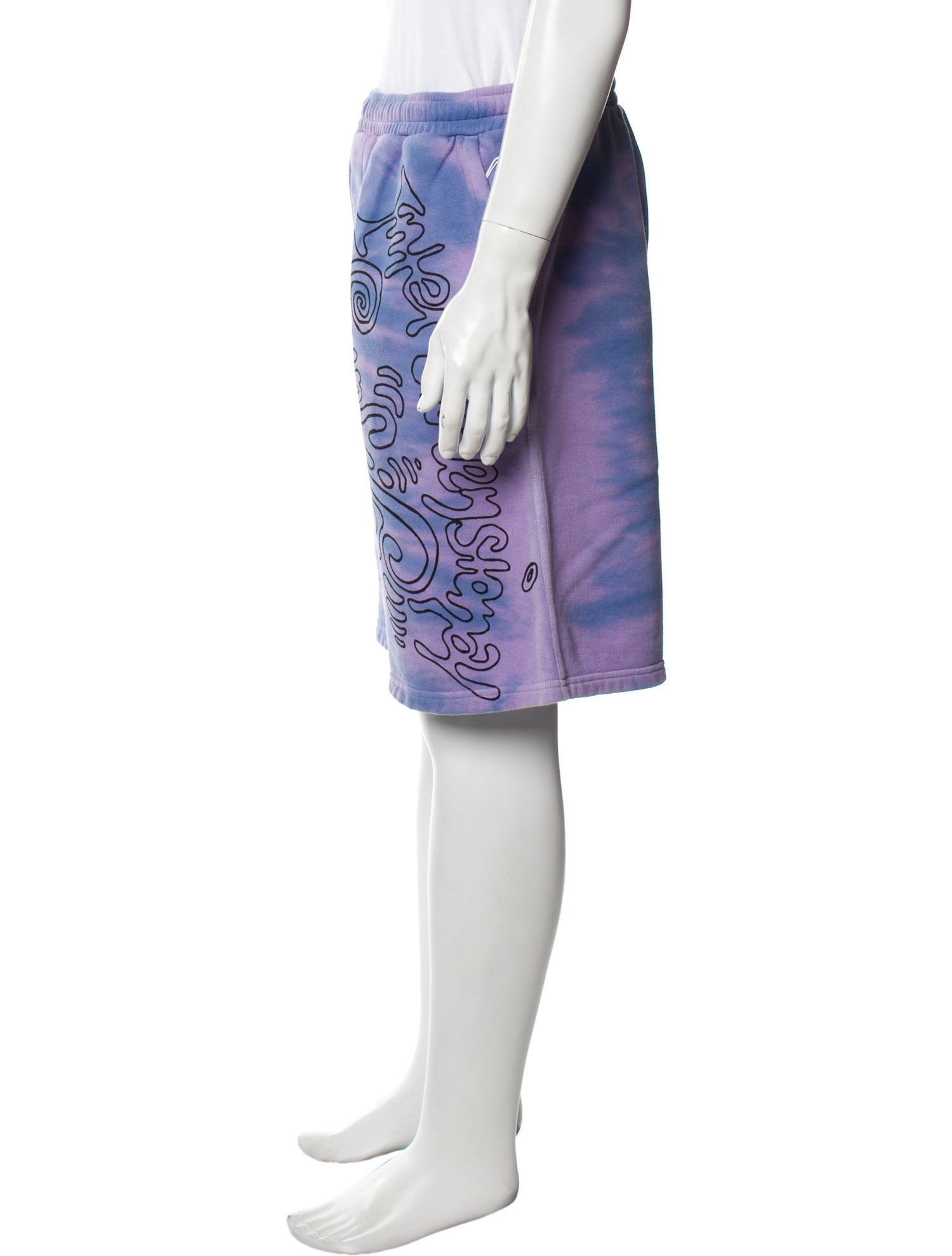 The Elder Statesman Tie-Dye Print Jogger Shorts w/ Tags