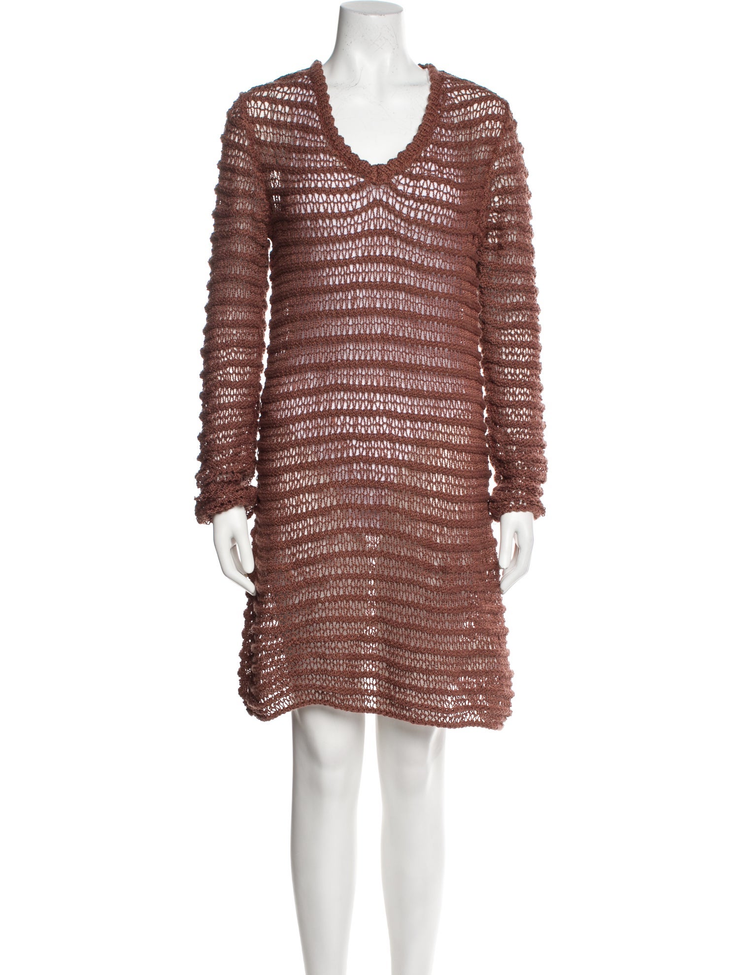 The Elder Statesman V-Neck Mini Dress