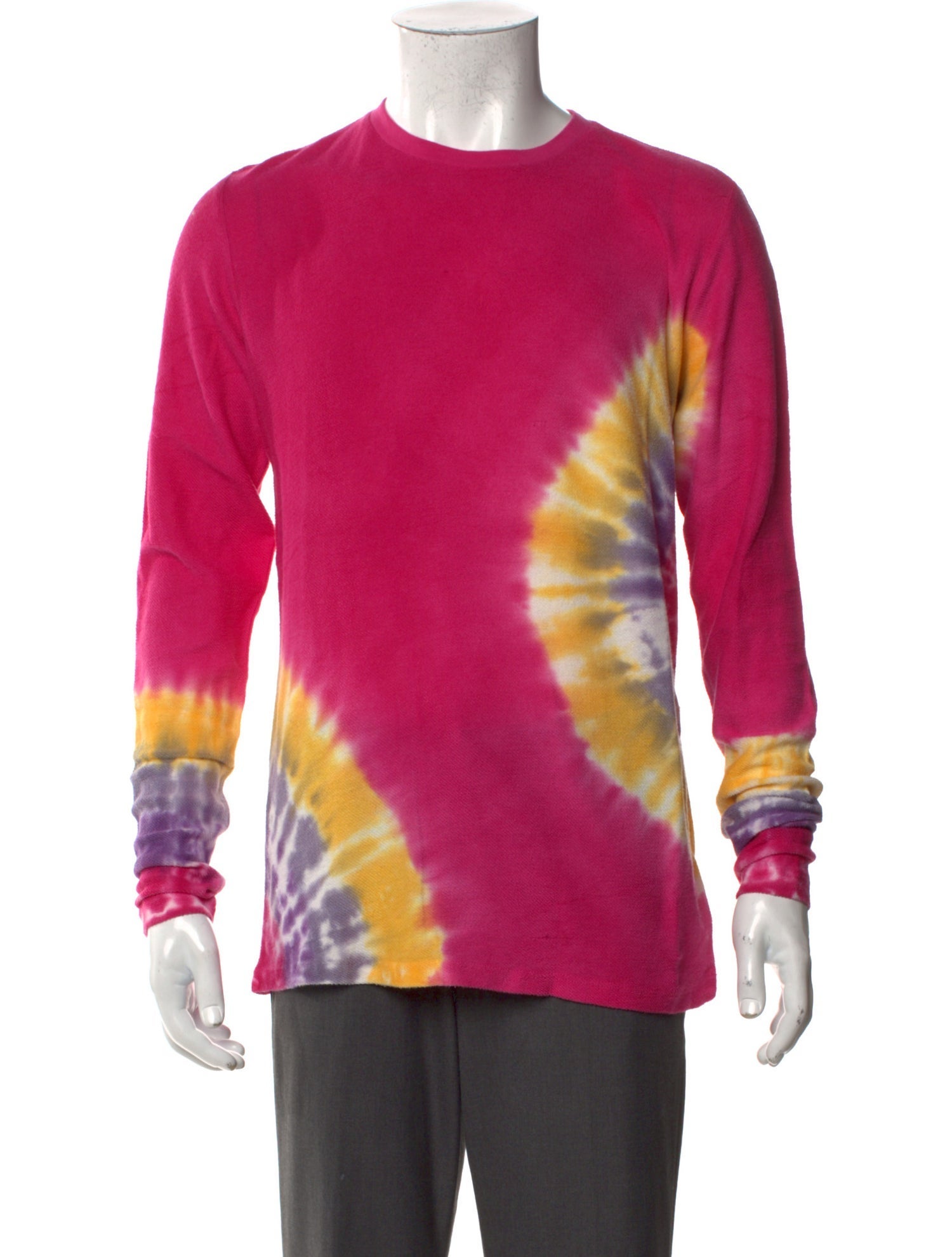 The Elder Statesman Tie-Dye Print Crew Neck Pullover