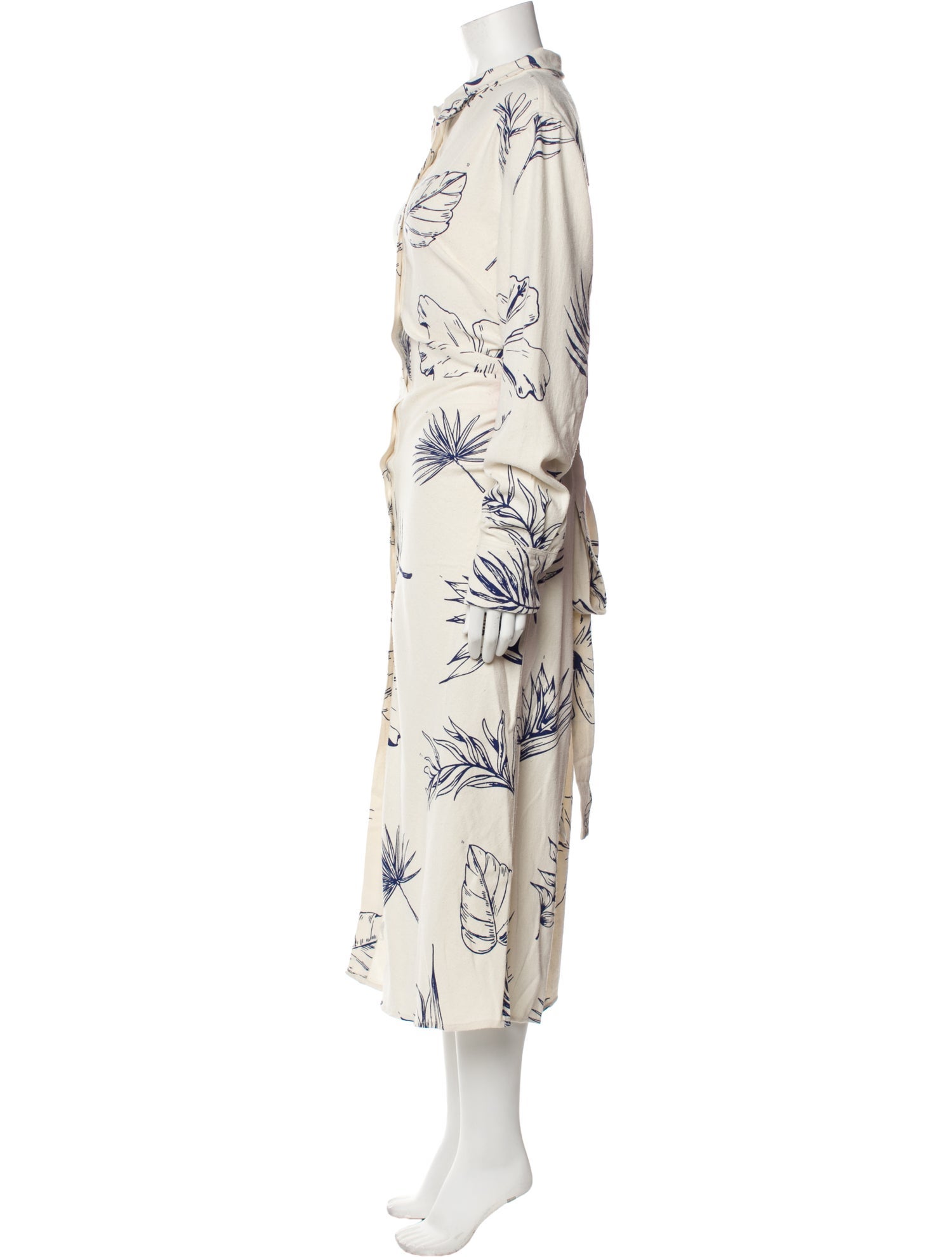 The Elder Statesman Floral Print Long Dress