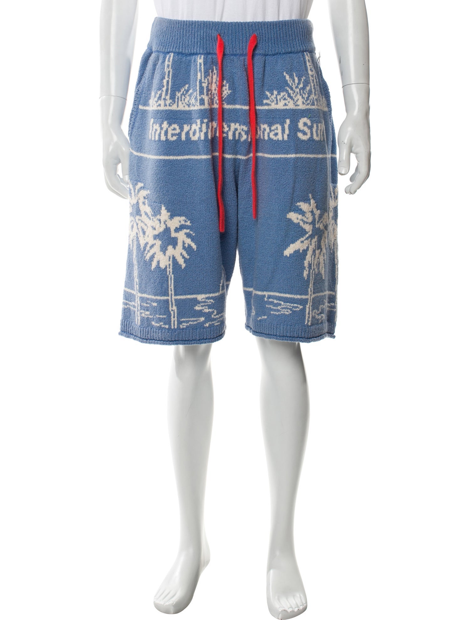 The Elder Statesman Graphic Print Jogger Shorts