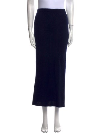 The Elder Statesman Cashmere Midi Length Skirt