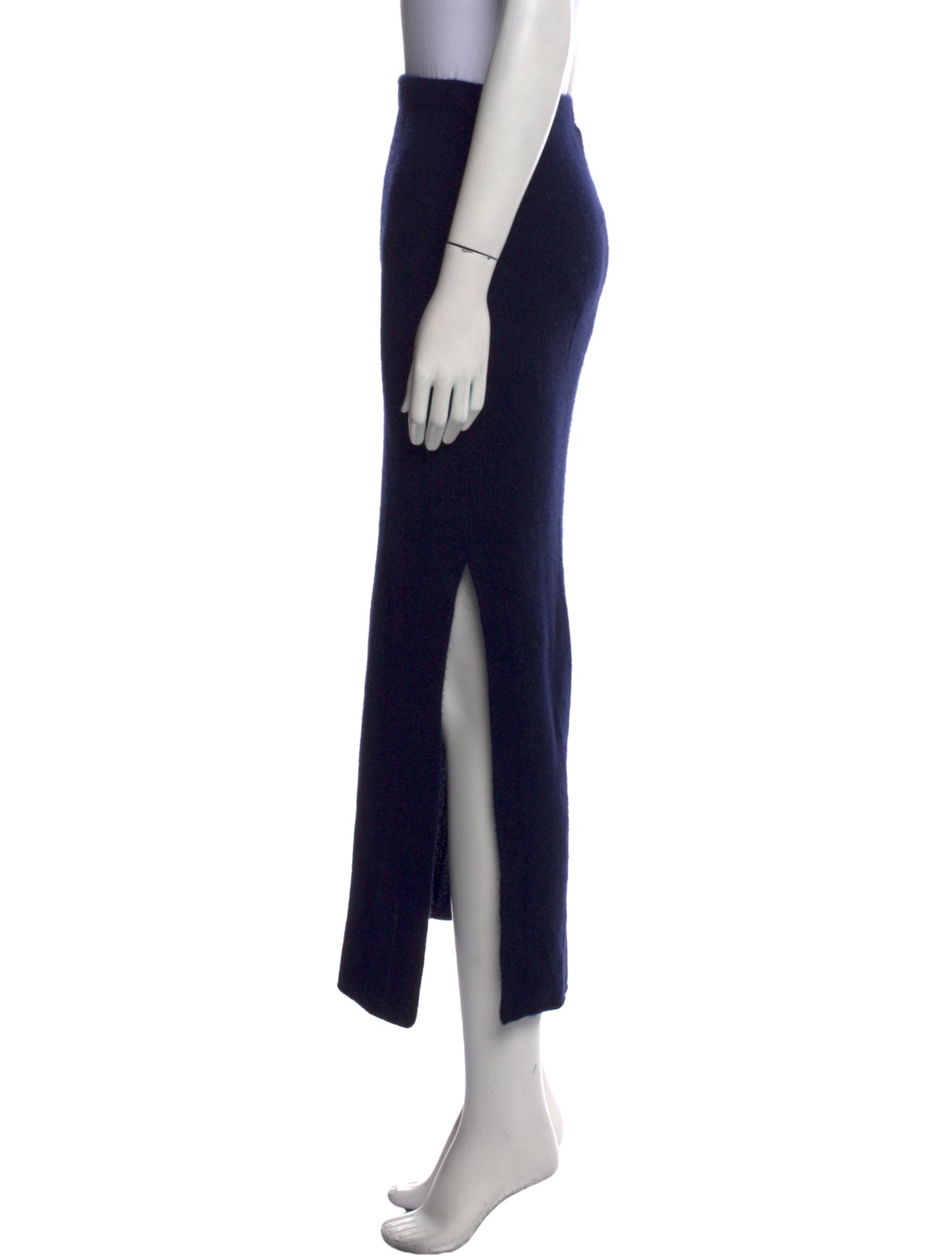 The Elder Statesman Cashmere Midi Length Skirt