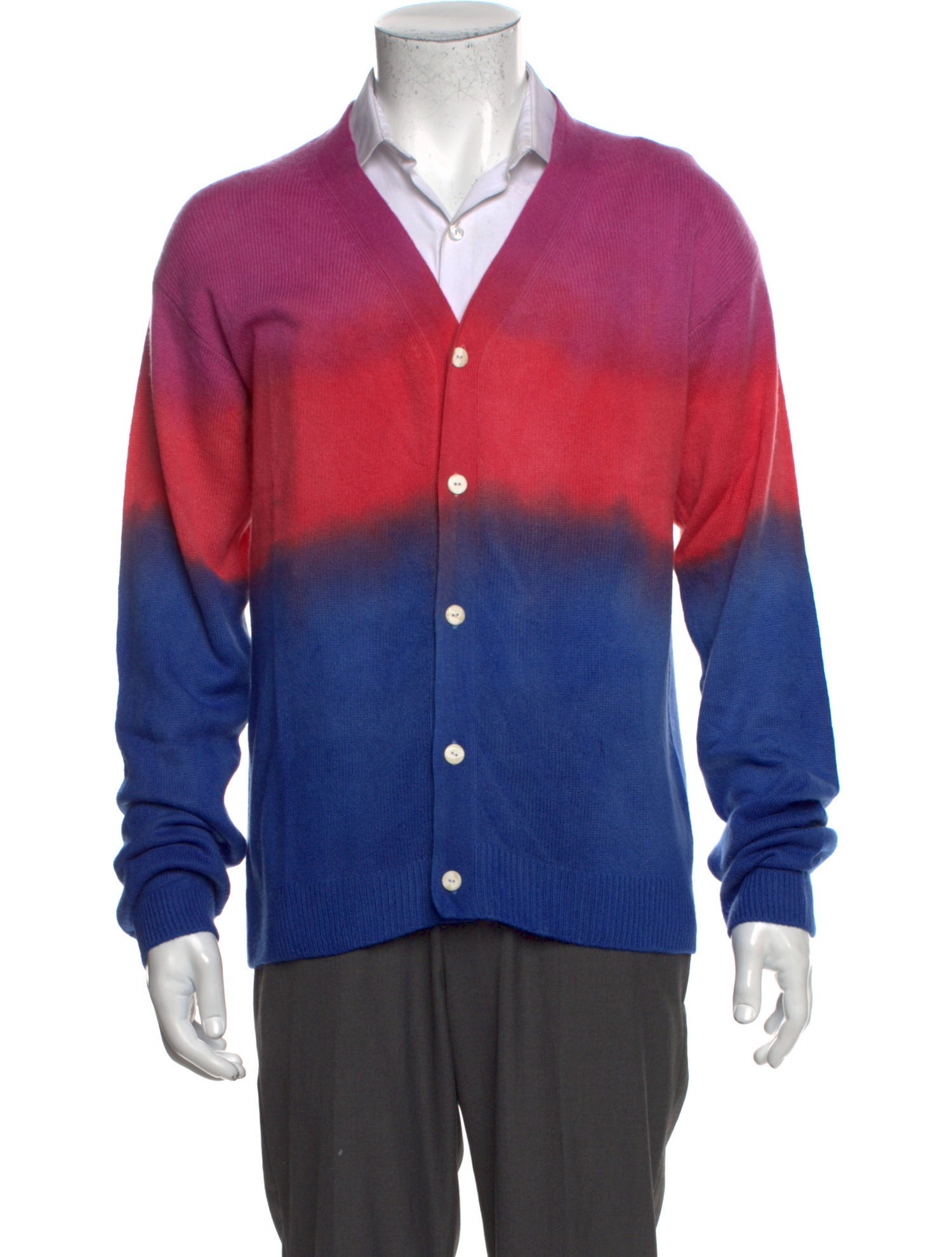 The Elder Statesman Cashmere Printed Cardigan w/ Tags