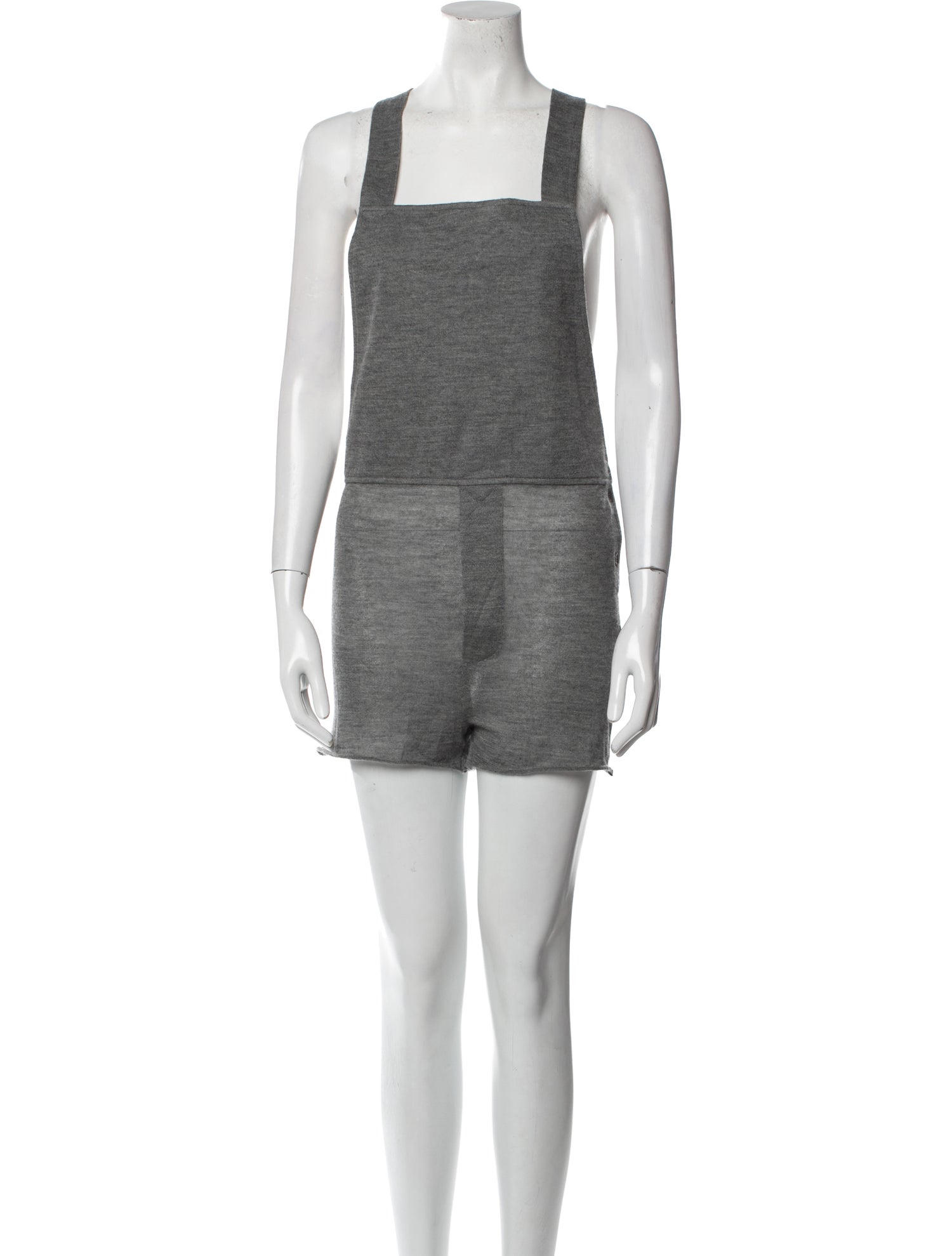 The Elder Statesman Cashmere Colorblock Pattern Romper