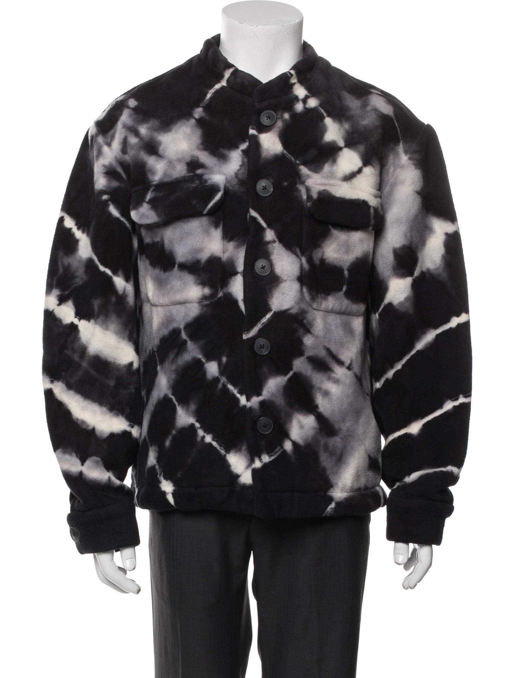 The Elder Statesman Tie-Dye Print Moto Jacket w/ Tags