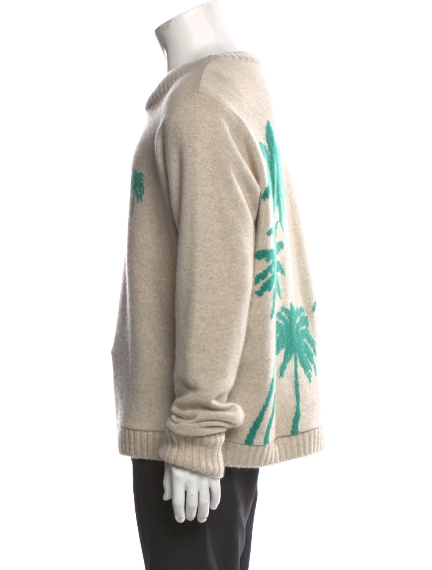 The Elder Statesman Cashmere Printed Pullover