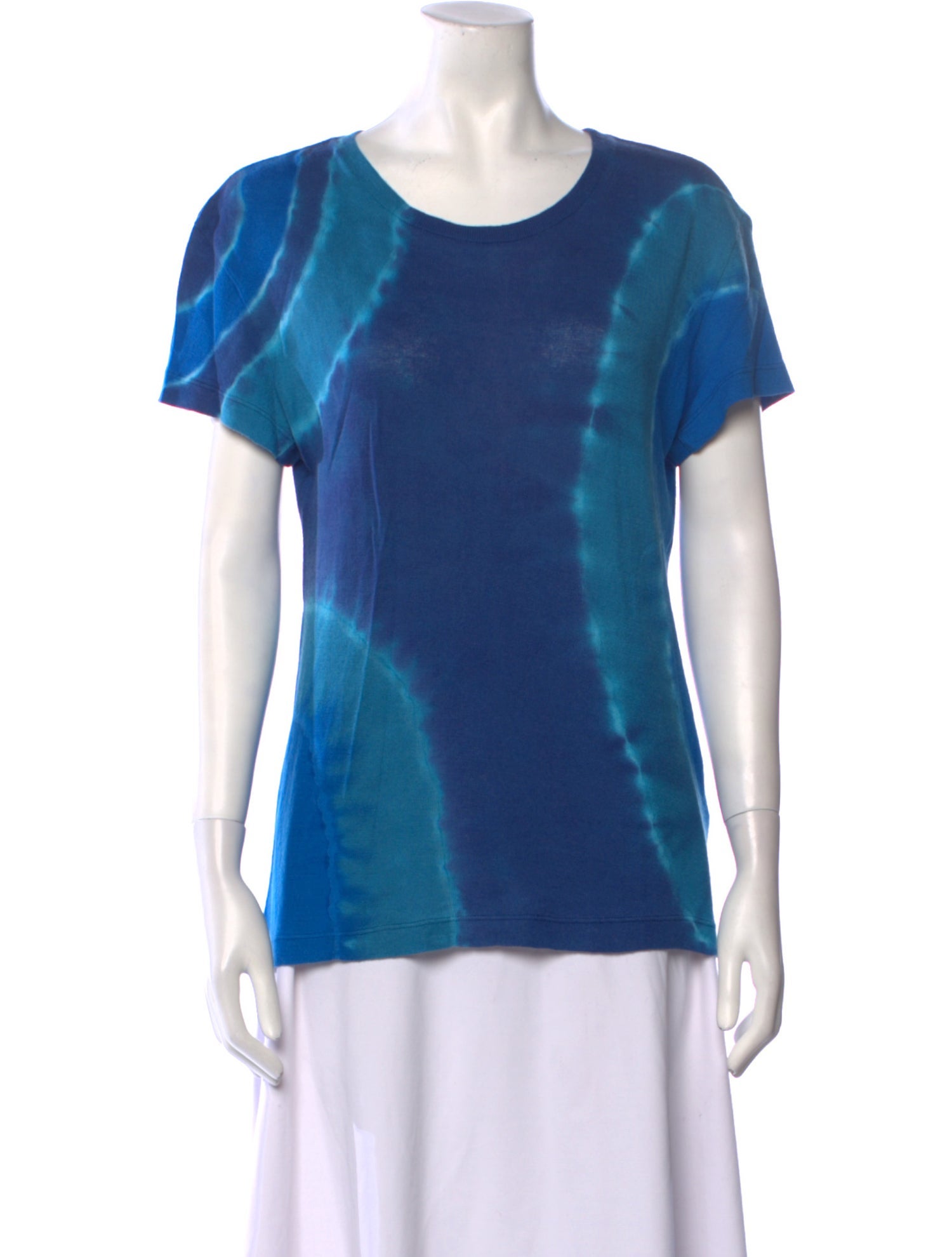 The Elder Statesman Tie-Dye Print Scoop Neck T-Shirt
