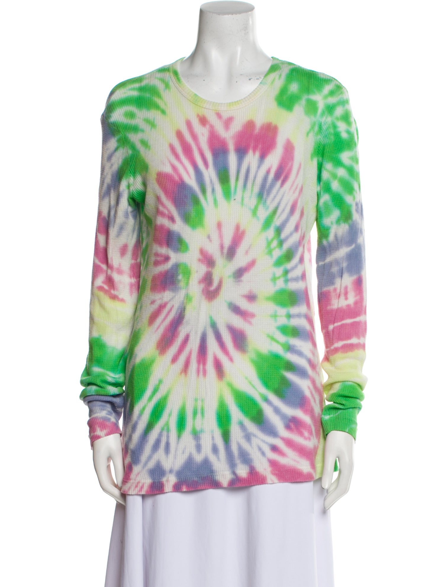 The Elder Statesman Tie-Dye Print Crew Neck Tunic