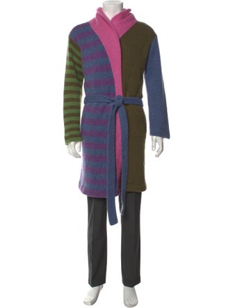 The Elder Statesman Cashmere Striped Cardigan