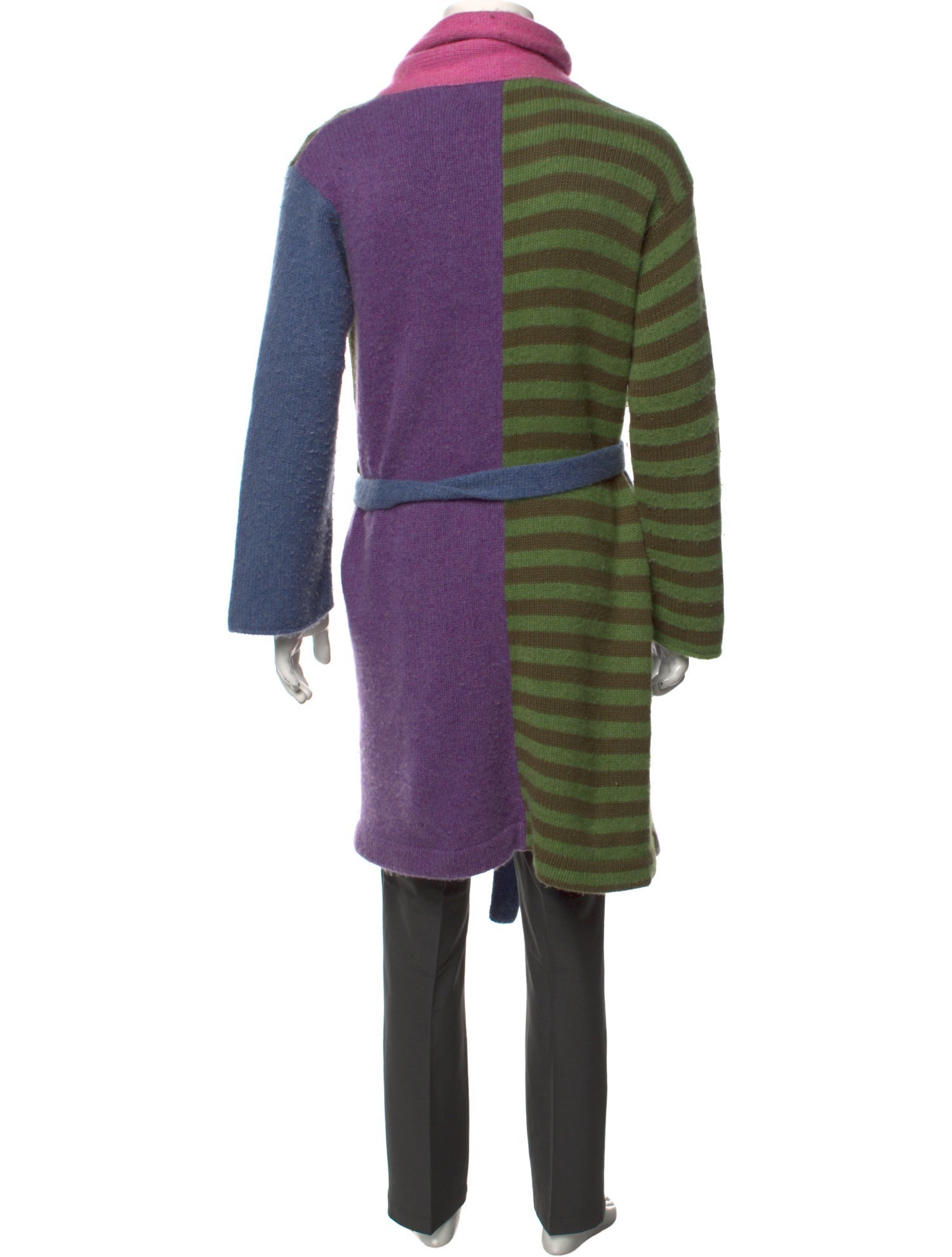 The Elder Statesman Cashmere Striped Cardigan